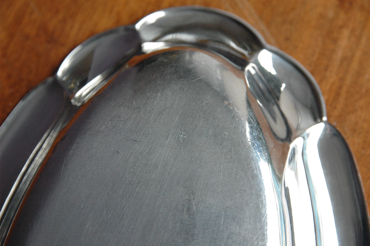 Ovale Anbieteschale, WMF Straußenmarke, l= 31 cm - Bild 3 aus 3