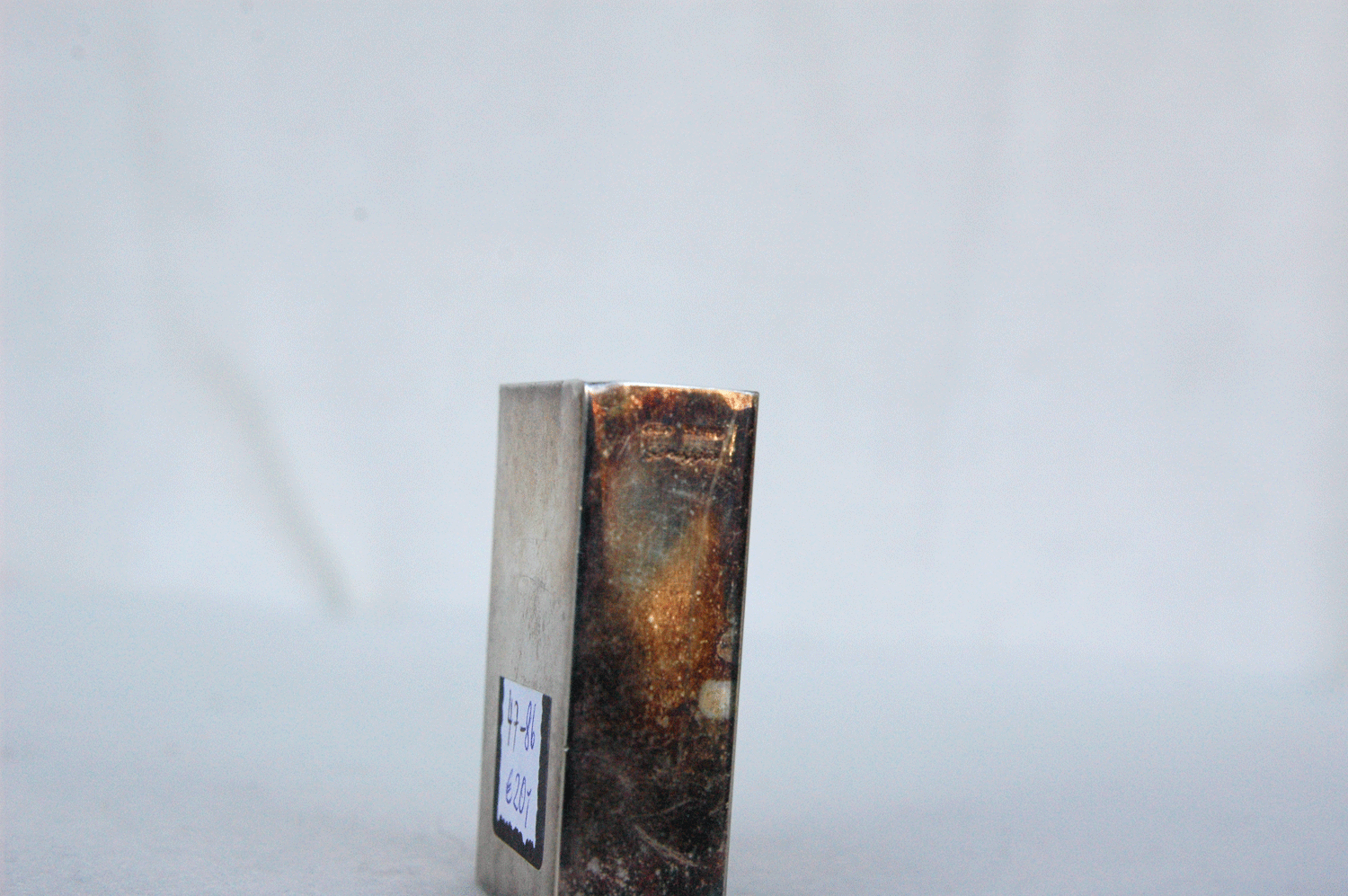 Streichholzschachtelhalter, 800/- Silber, Monogramm AG, Greggio (Rino Greggio, Italien) - Bild 4 aus 4