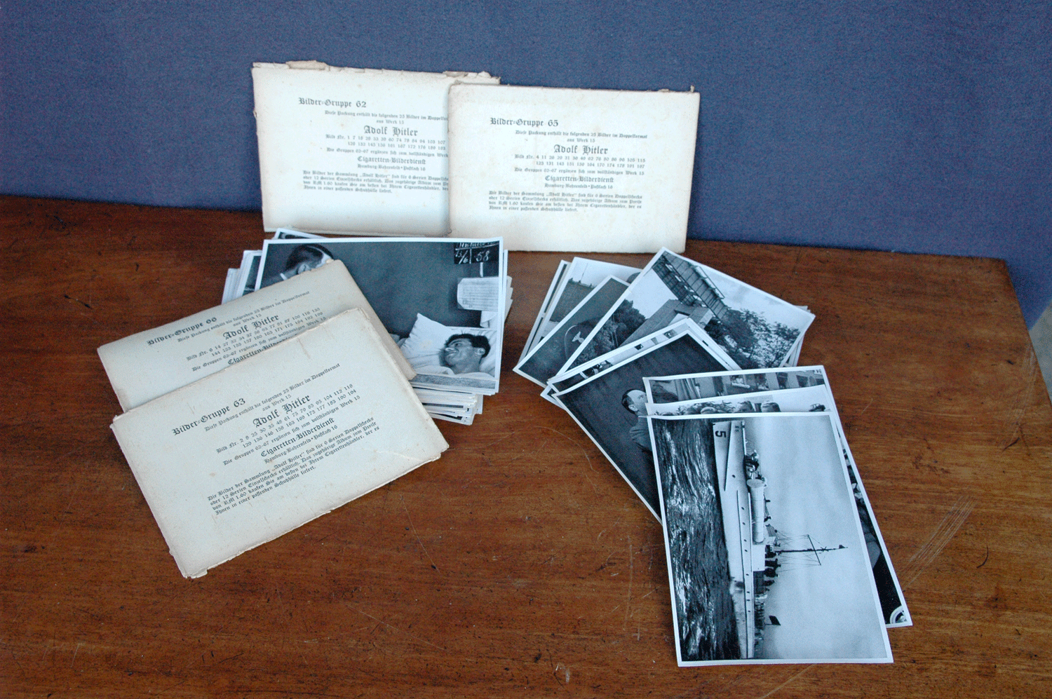 Sammelbilder, Adolf Hitler, Cigaretten-Bilderdienst HH Bahrenfeld, Bildergruppe 62, 1 Umschlag
