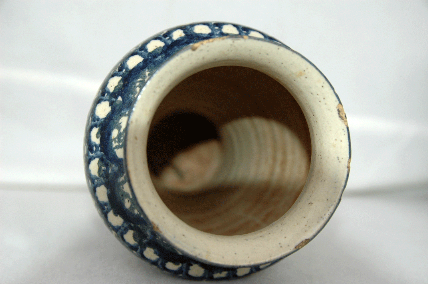 Bunzlauer Vase, h= 21 cm, dunkelblau grün - Image 4 of 4