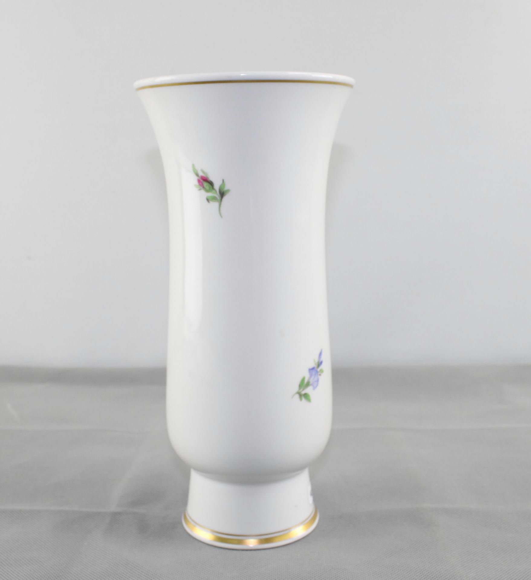 Meissen, Vase, Blumendekor, Schwertermarke - Bild 2 aus 2