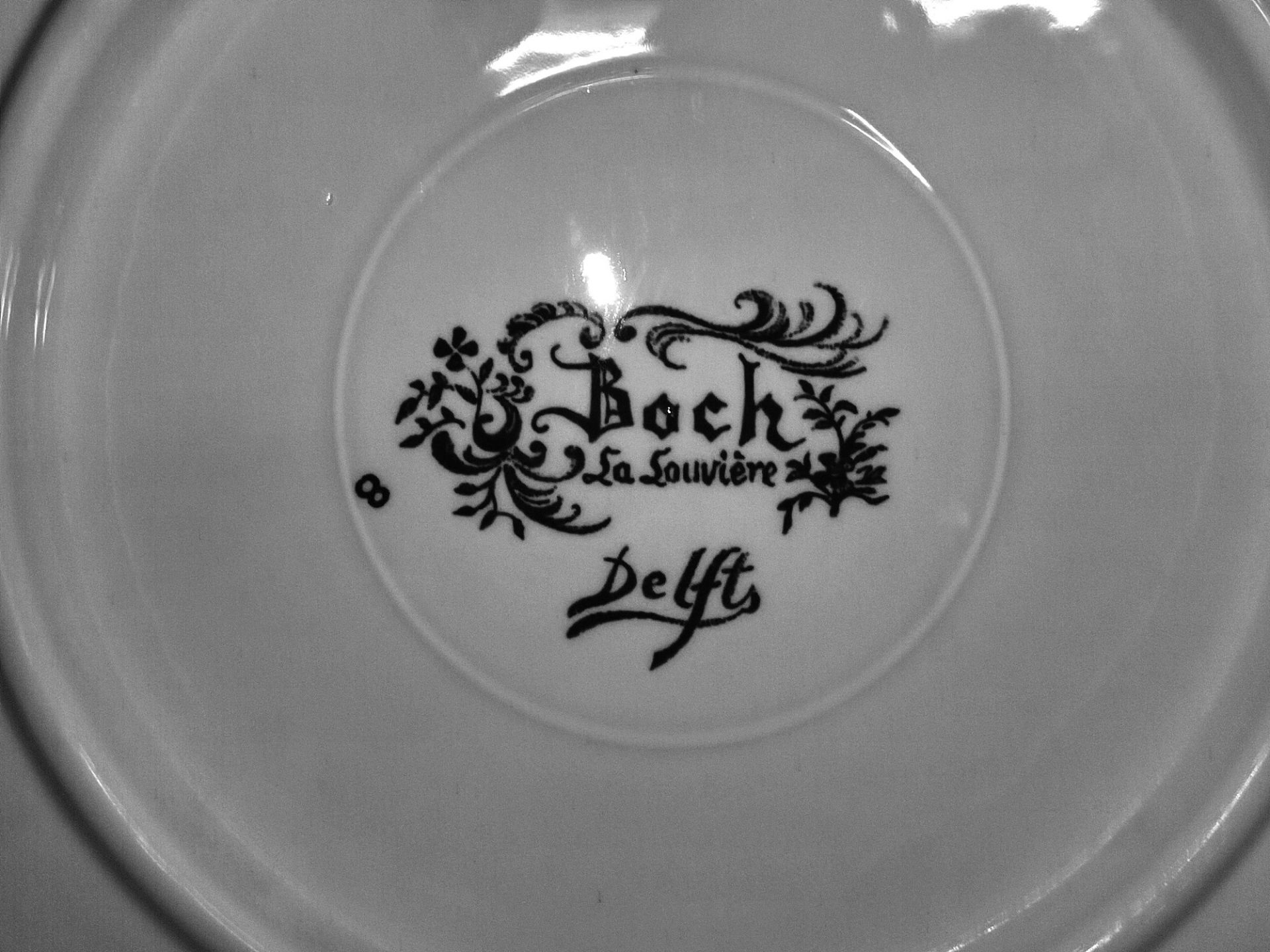 Wandteller Villeroy & Boch "Lesende Alte", La Louviere Delft - Bild 2 aus 2