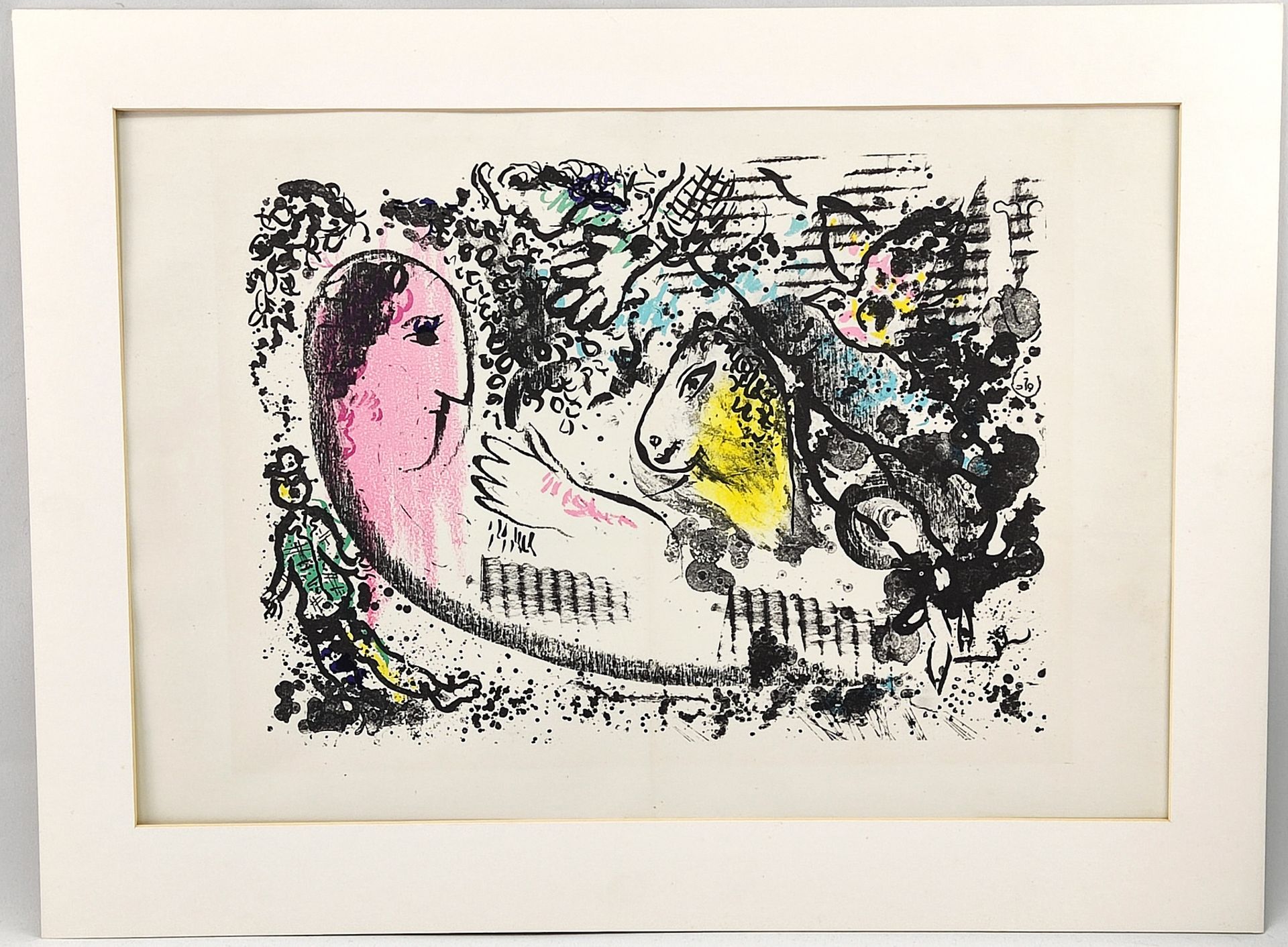 Marc Chagall (1887-1985), "Träumerei" Farblithografie/Bütten - Image 2 of 2