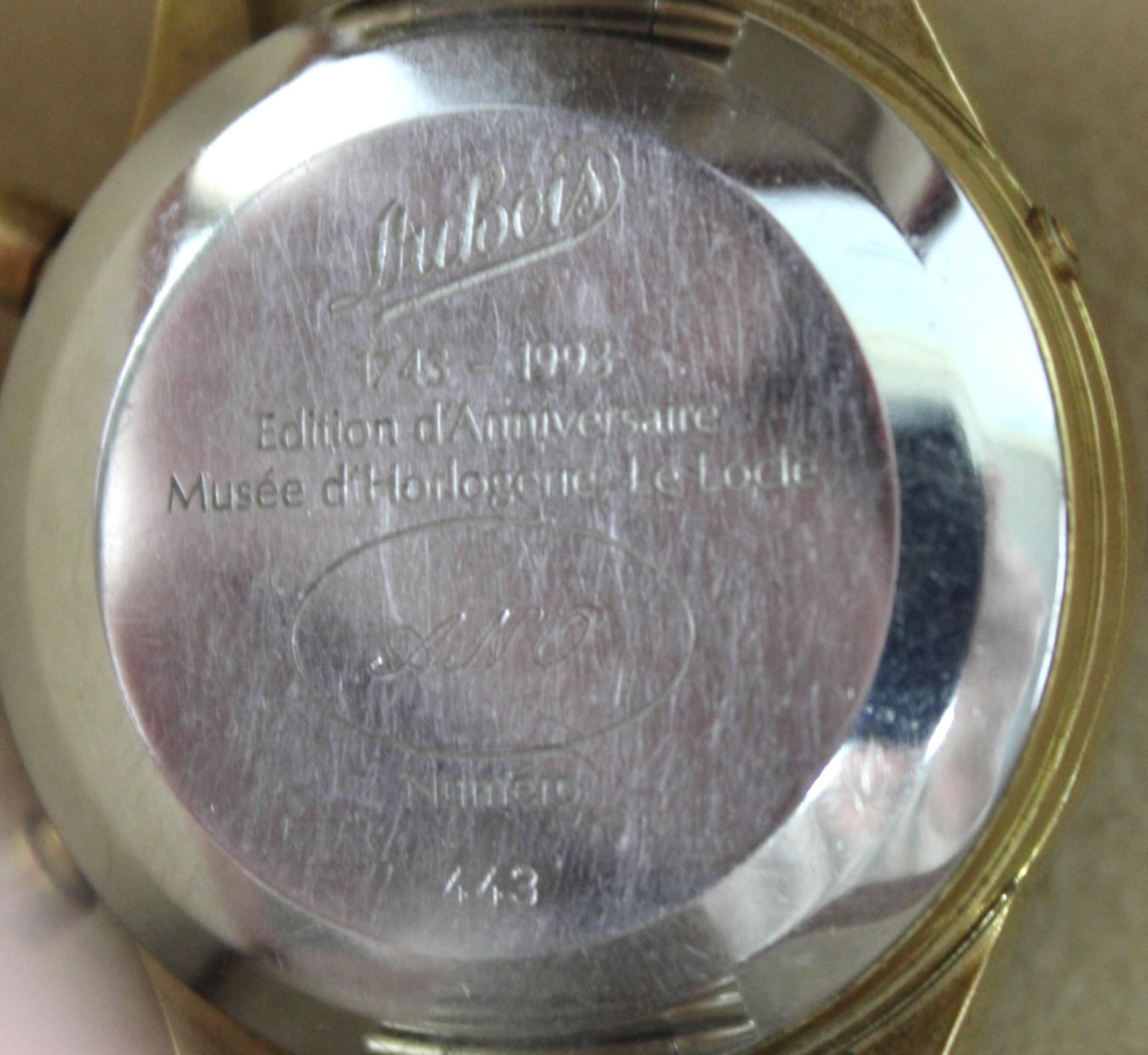 Du Bois Jub. Chronograph Armbanduhr 1743 Automatik - Image 3 of 3