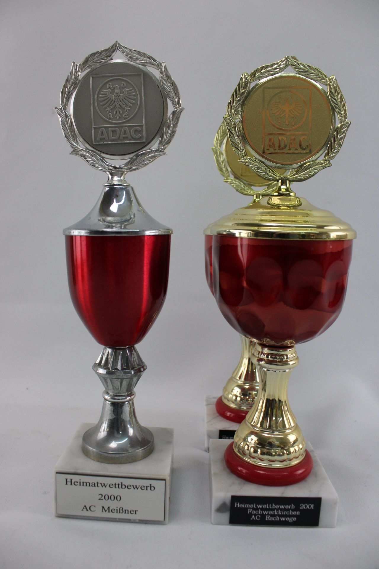 4 Pokale ADAC Motorsport Heimatwettbewerb 2000 und 2001