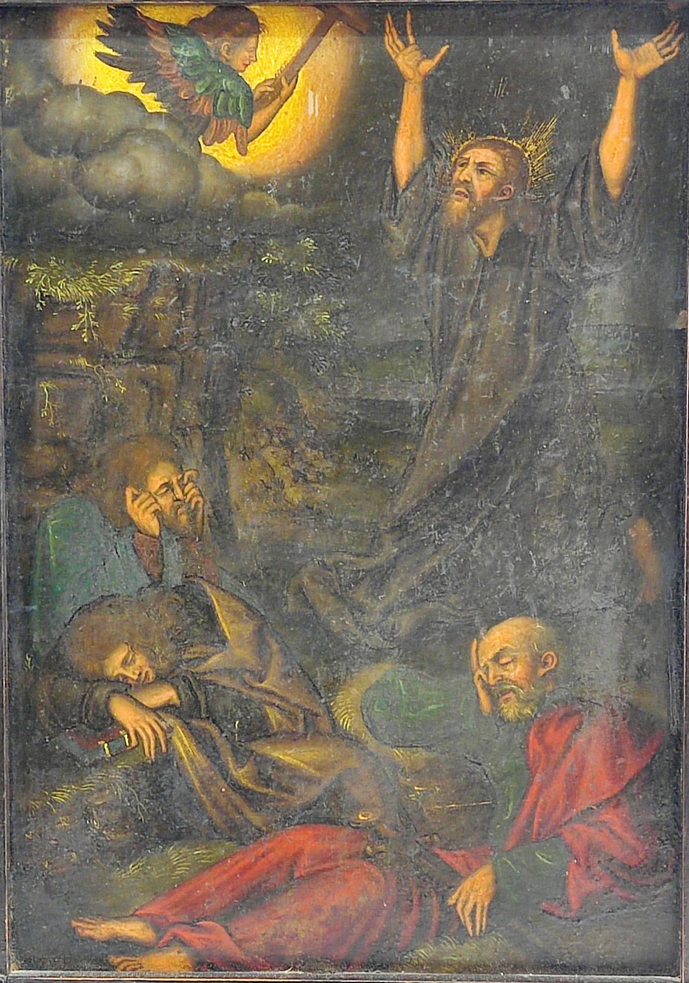 2 Passionsszenen "Garten Gethsemane" "Dornenkrönung Christi", Öl/Kupfer, 18. Jh. - Bild 5 aus 5