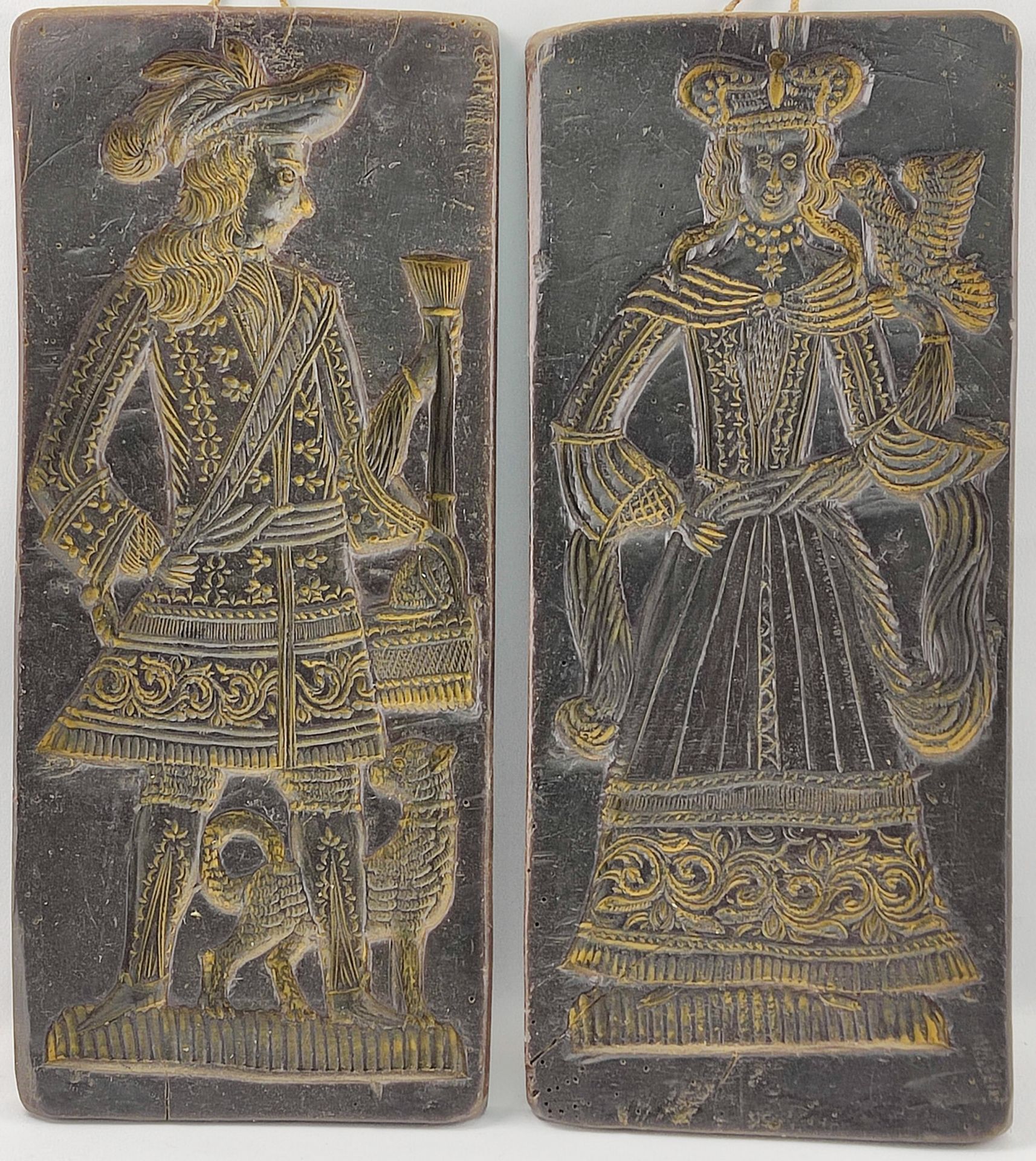 Paar Wachsmodel, Mittelalterliche Darstellungen