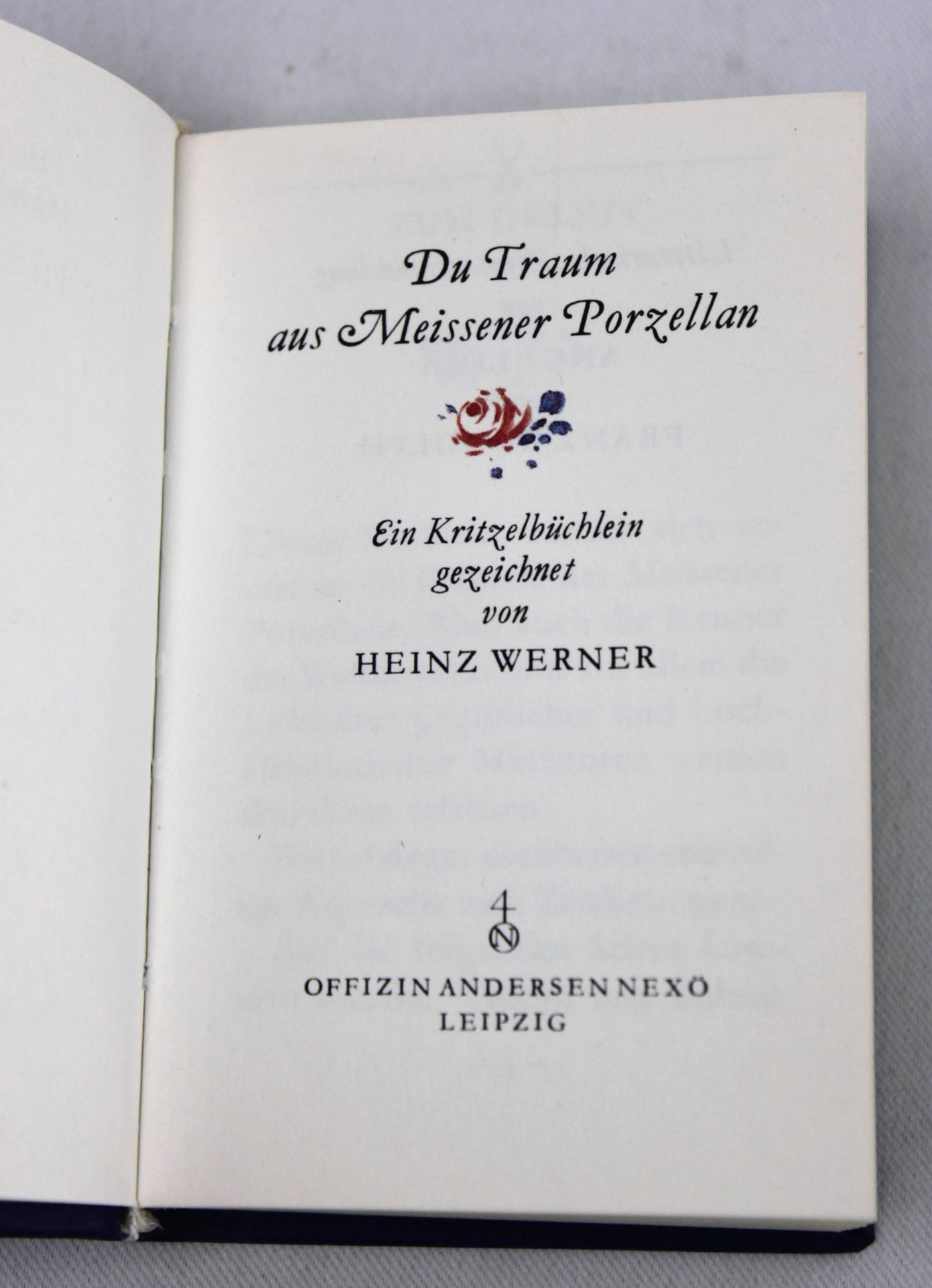 Du Traum aus Meissener Porzellan, Ein Kritzelbüchlein gez. von Heinz Werner - Bild 3 aus 3