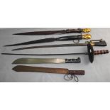 Schwerter-, Degen- und Machetenkonvolut
