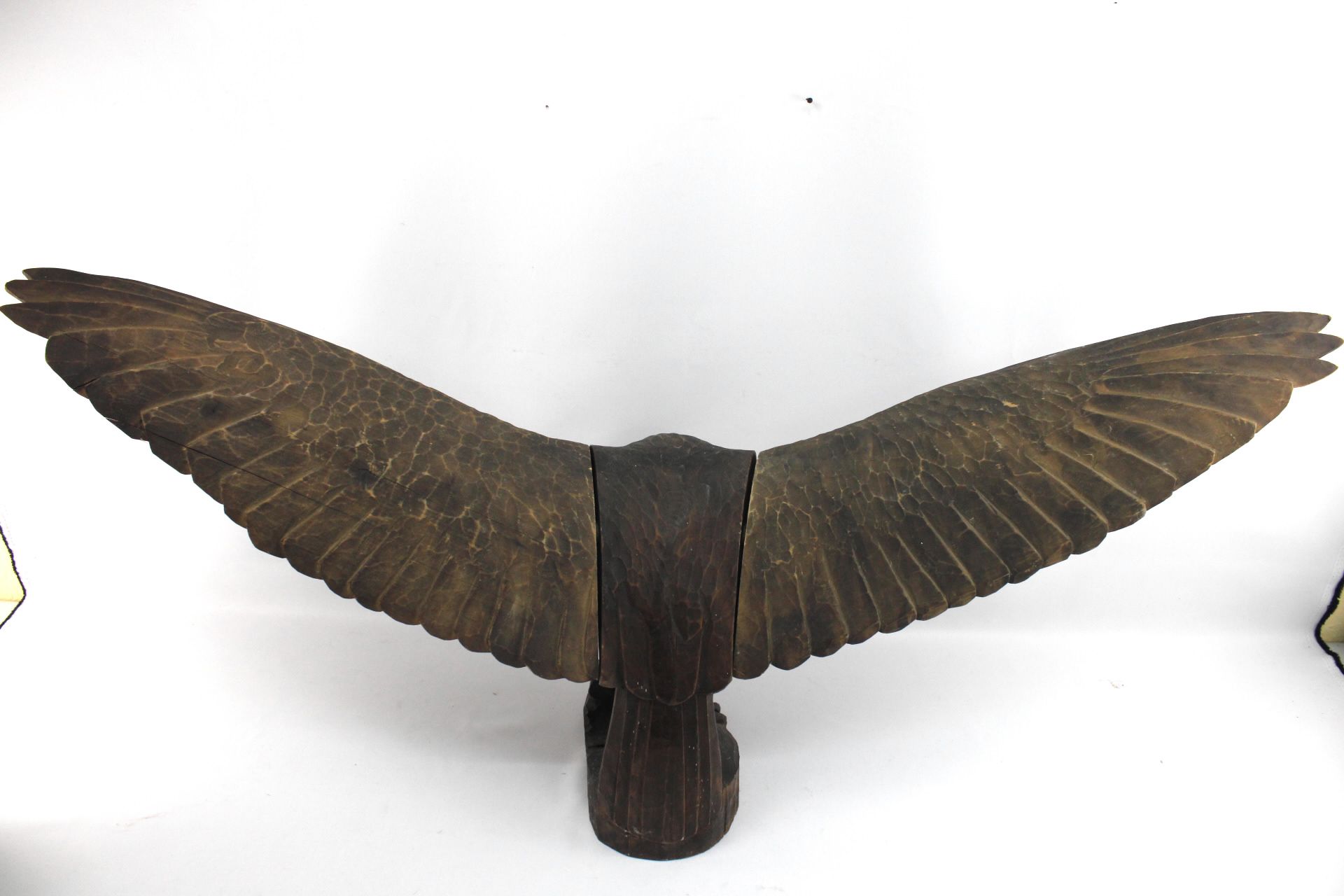 Große Holzskulptur "Adler", um 1920 - Bild 3 aus 4
