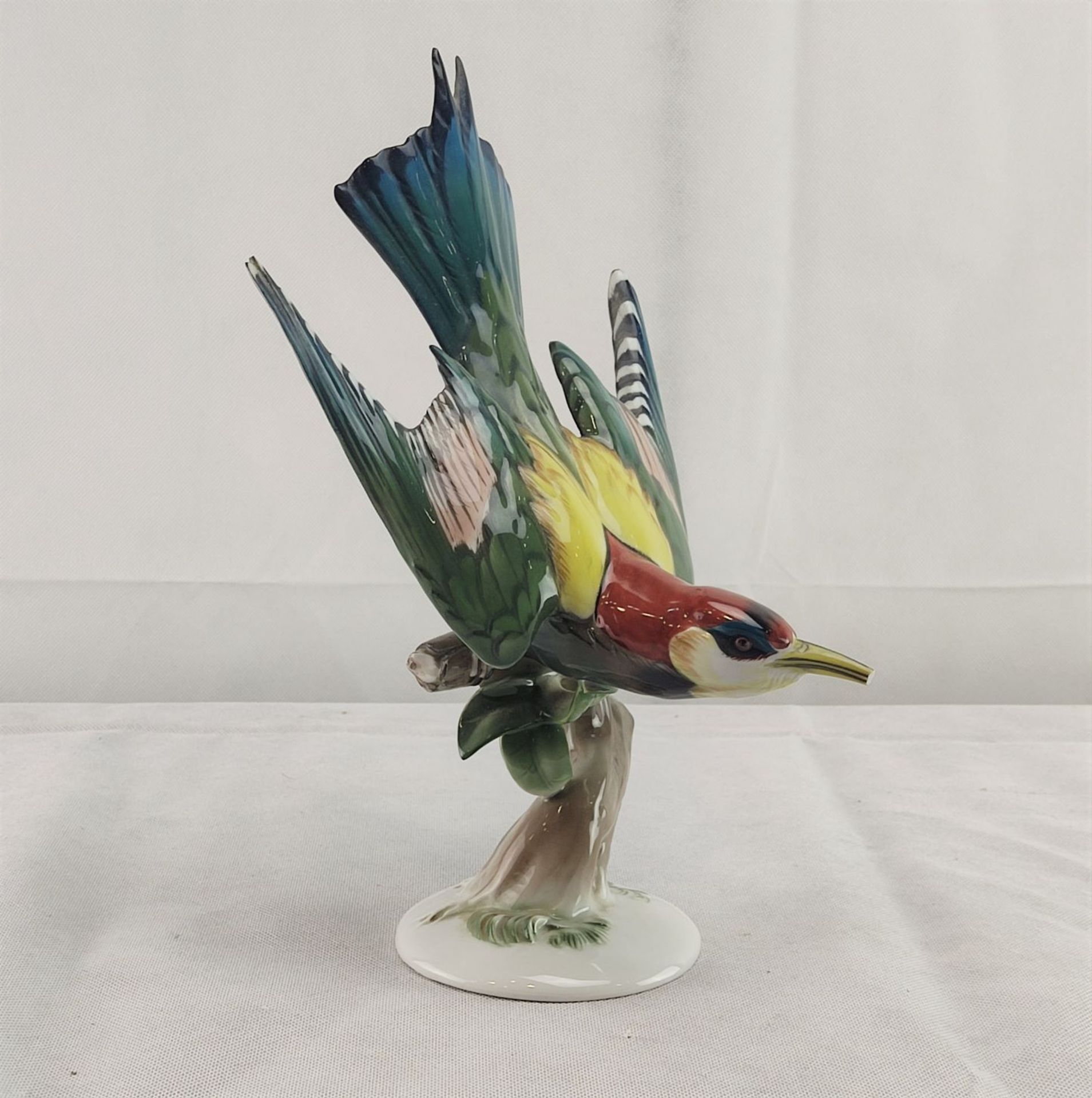 Vogelfigur "Grünspecht", Rosenthal Porzellan - Bild 2 aus 3