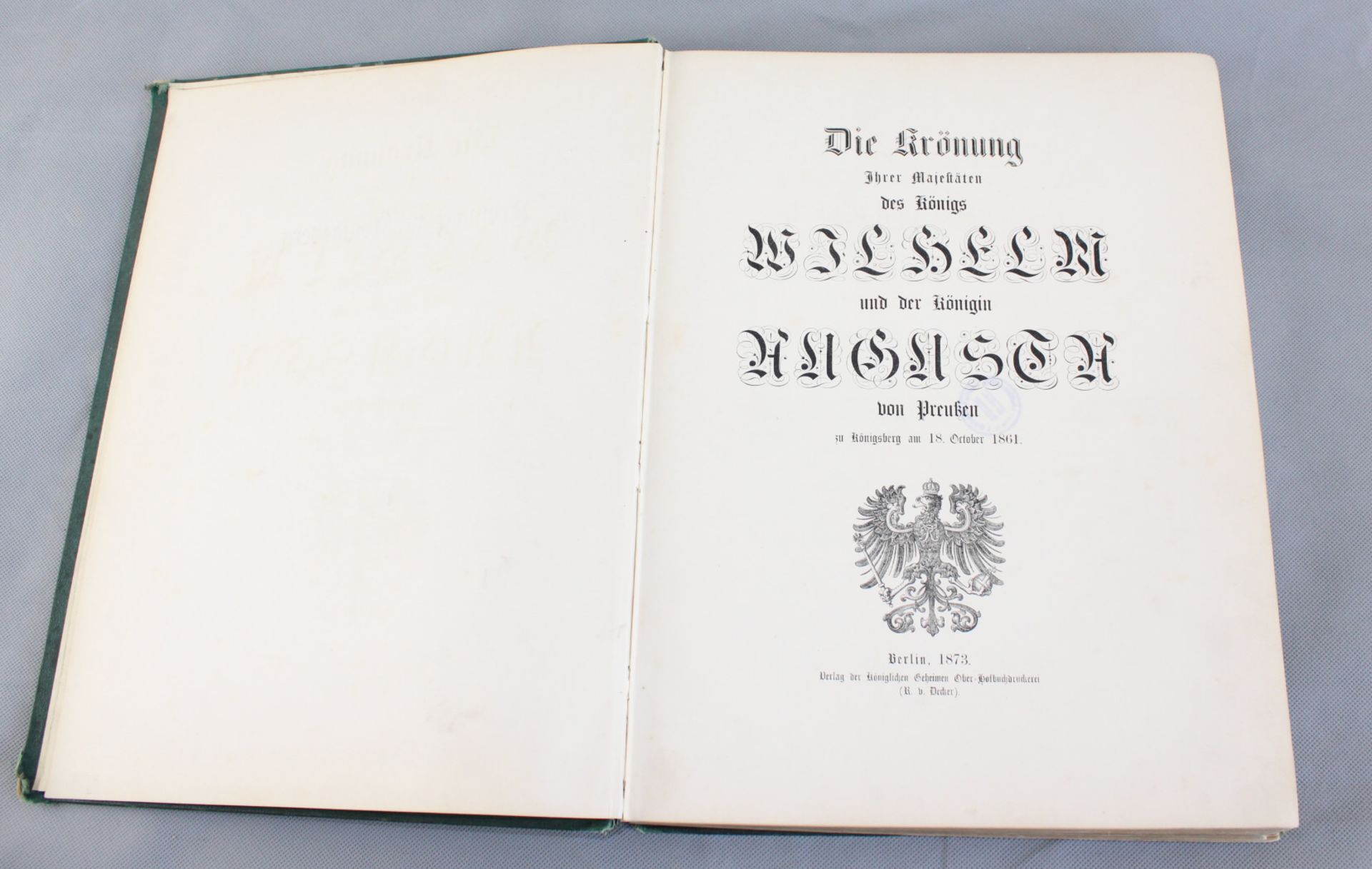 Buch: `Die Krönung zu Königsberg 1861` - Bild 2 aus 2