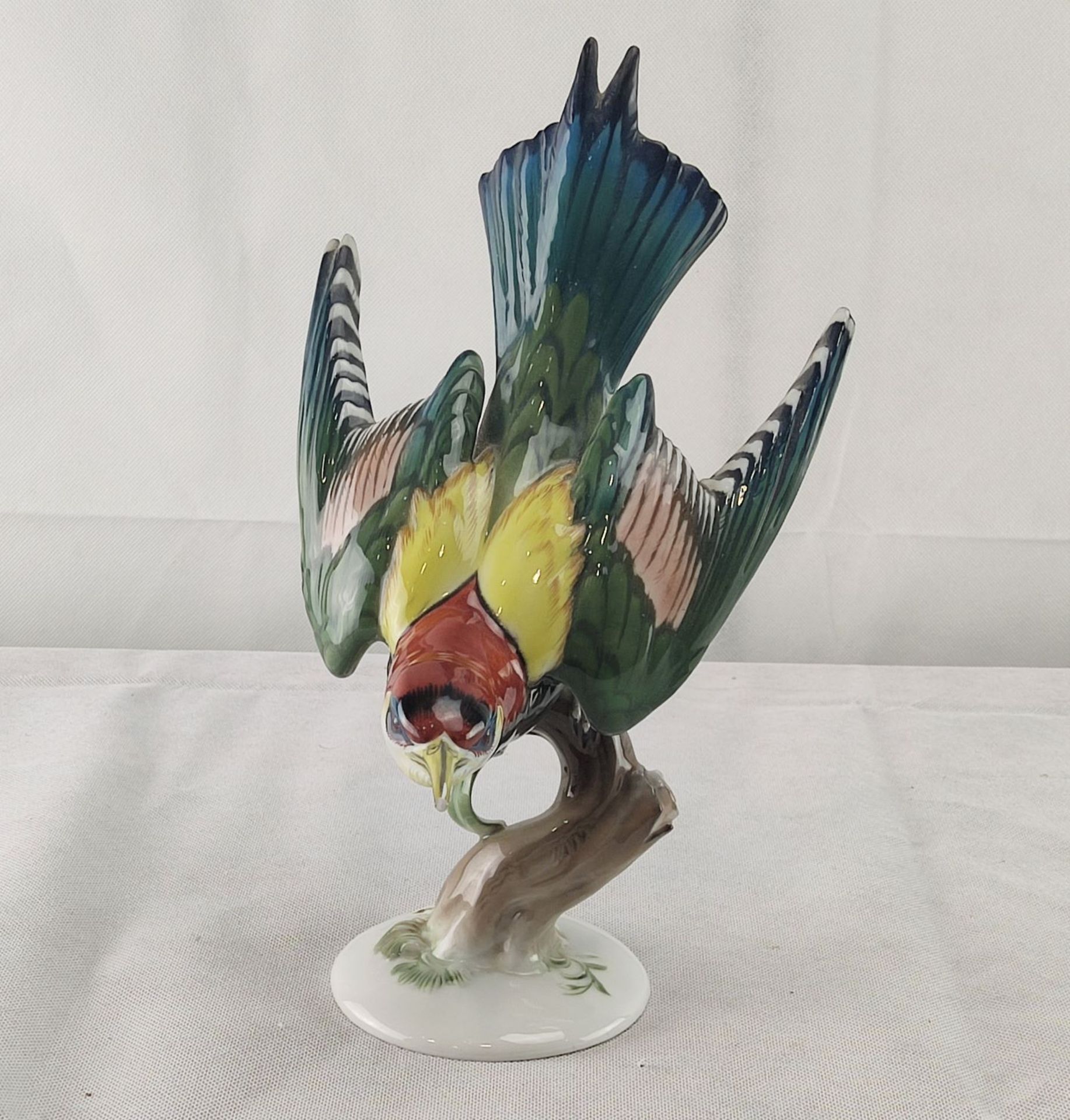 Vogelfigur "Grünspecht", Rosenthal Porzellan