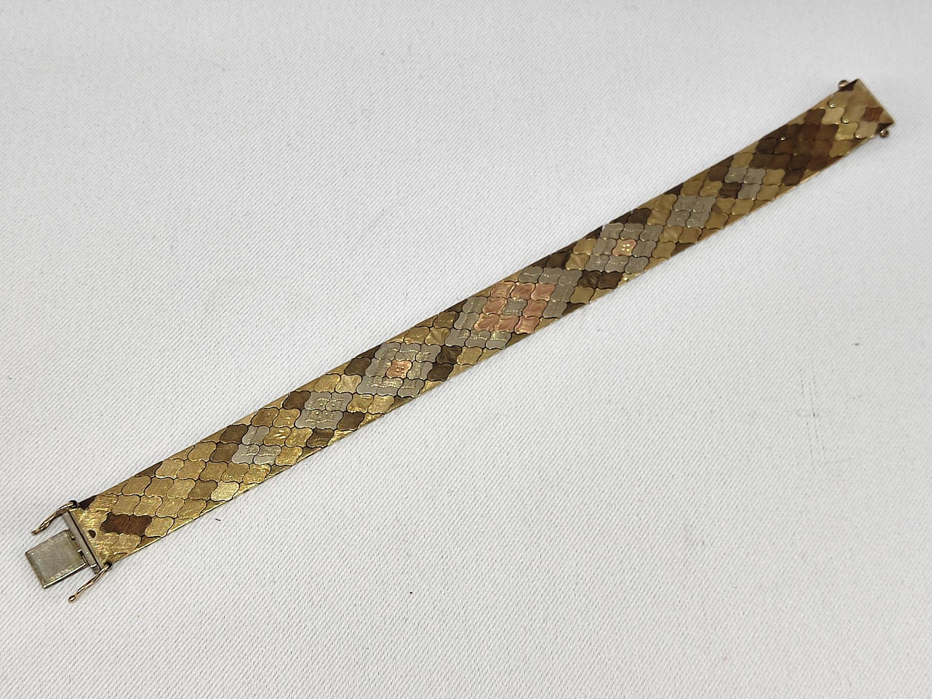 Armband, Schlangenoptik, Gelbgold 333, 32,5 g, Länge 19 cm - Image 2 of 3