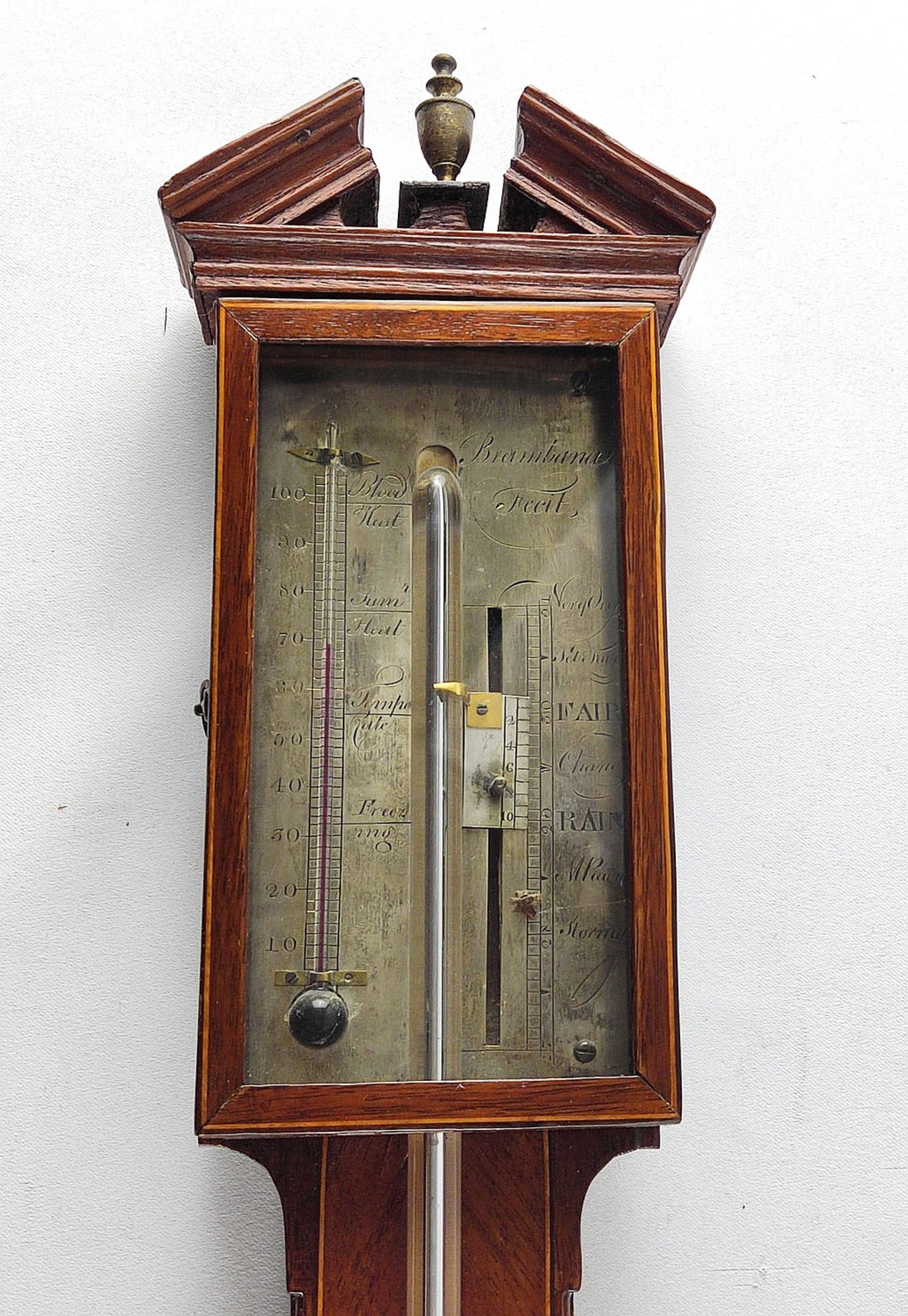 Stabbarometer, Mahagoni, England um 1800 - Image 2 of 2