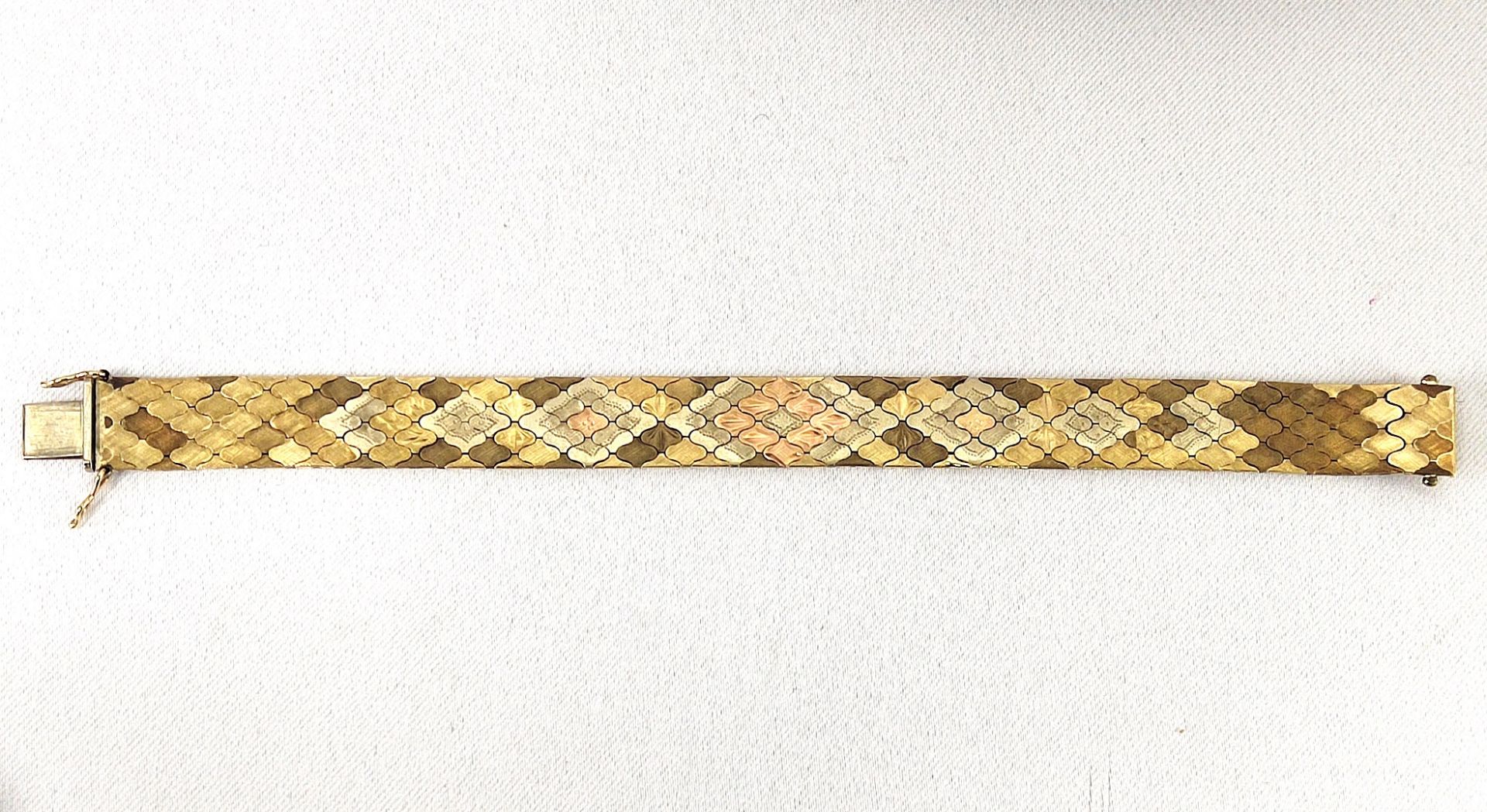 Armband, Schlangenoptik, Gelbgold 333, 32,5 g, Länge 19 cm - Bild 3 aus 3