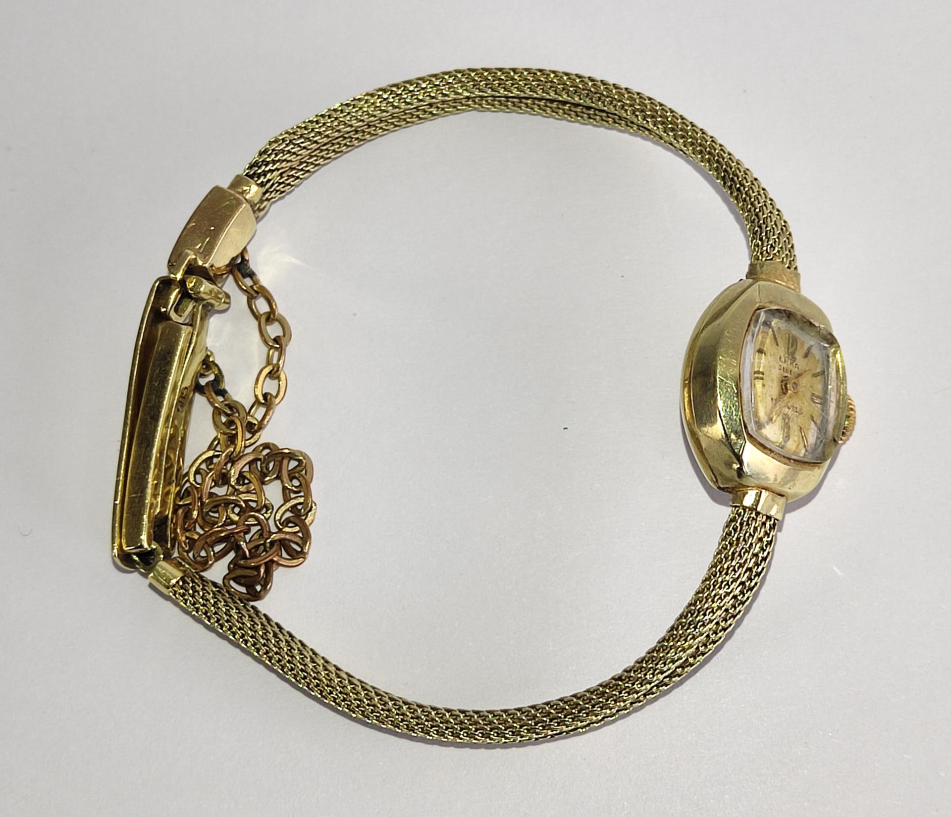 Damenarmbanduhr 585 Gelbgold, EMKA Schweizer Uhrwerk - Image 2 of 3