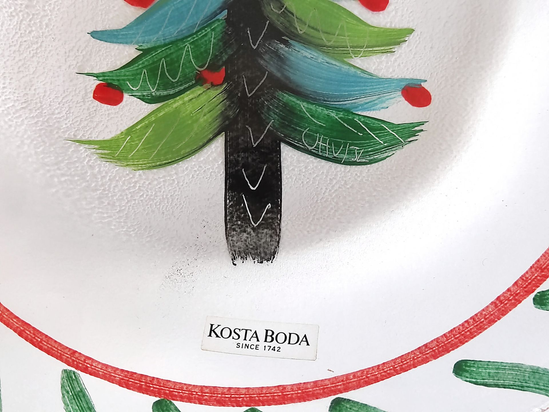 Kosta Boda, Teller "Christmas", Entwurf Ulrica Hydmann-Vallien von 1994 - Image 2 of 2