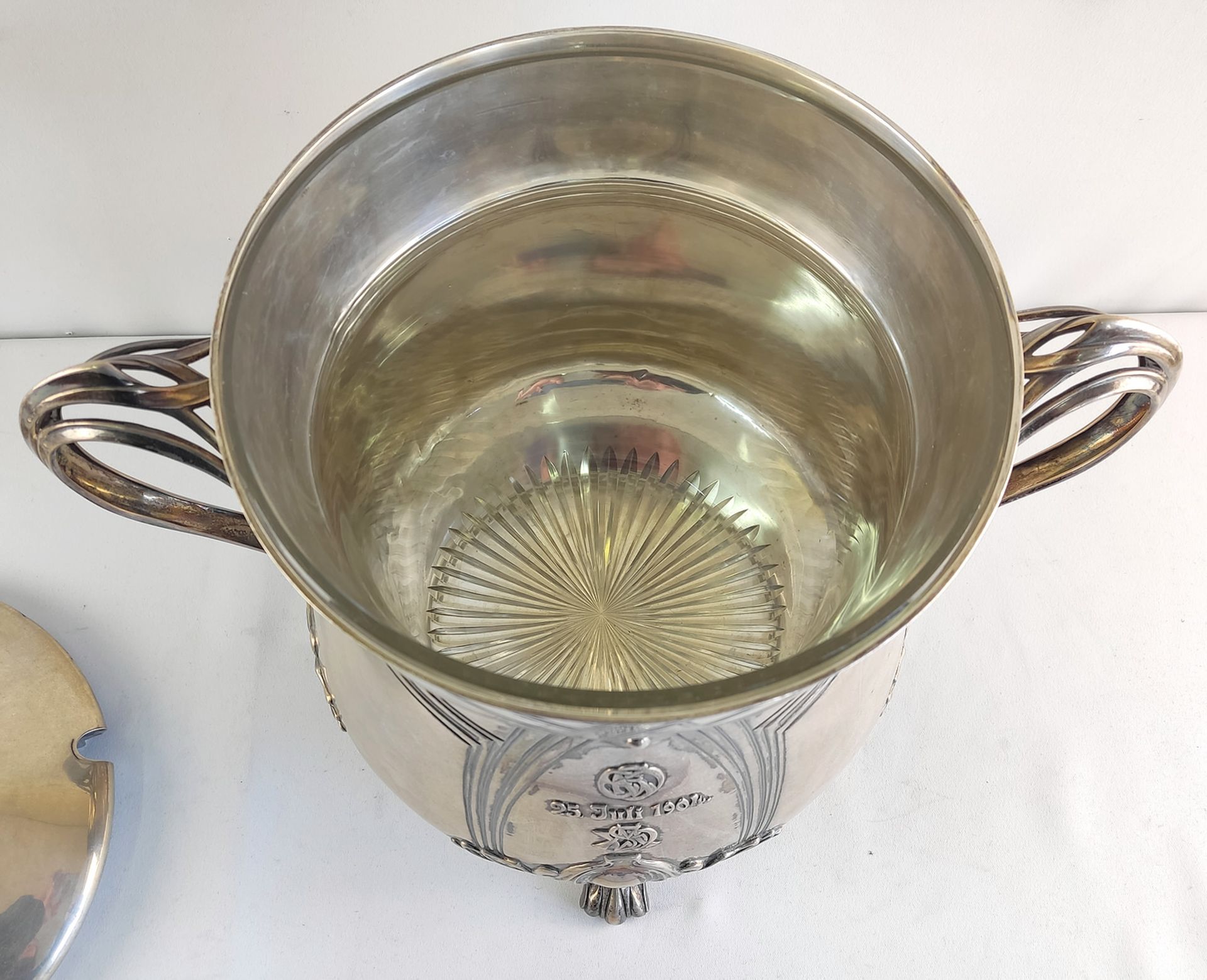 Jugendstil - Bowle Silber 800, 25.Juli 1904 - Image 4 of 5