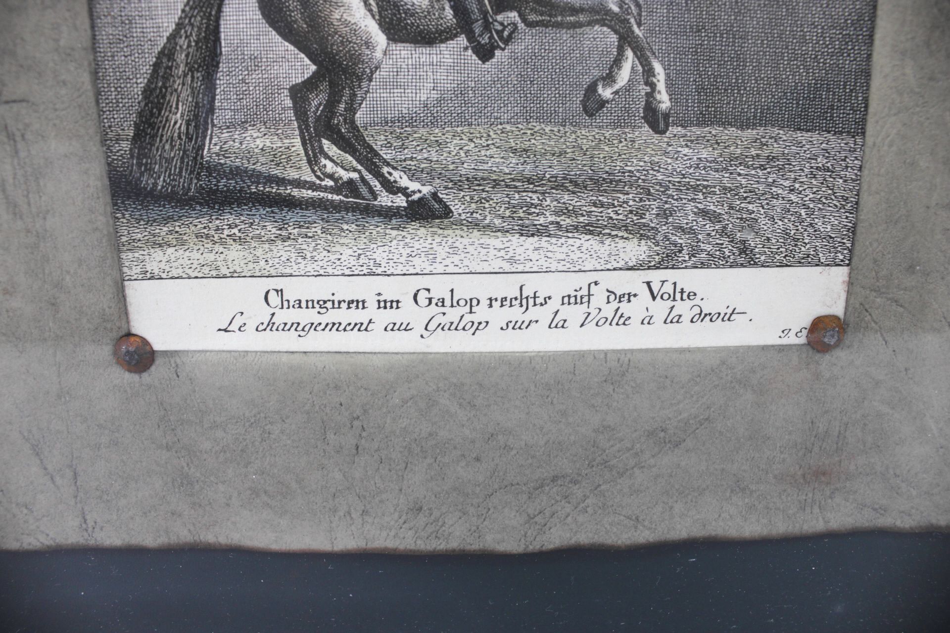 Johann-Elias Ridinger 1698-1767, Dressurreiter, Faksimile, Kupferstich - Image 3 of 3