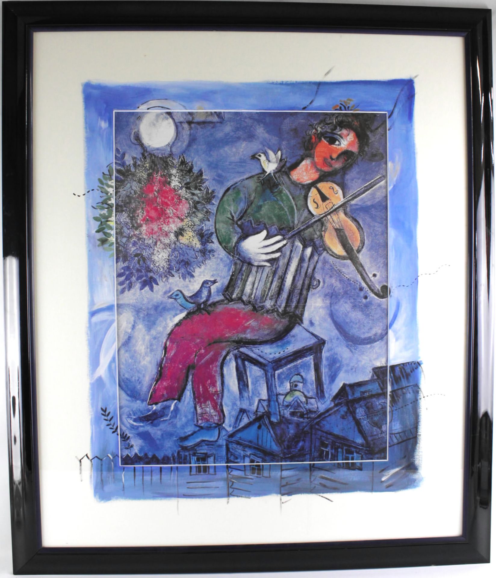 Farboffsetlithographie, Marc Chagall - Musizierender