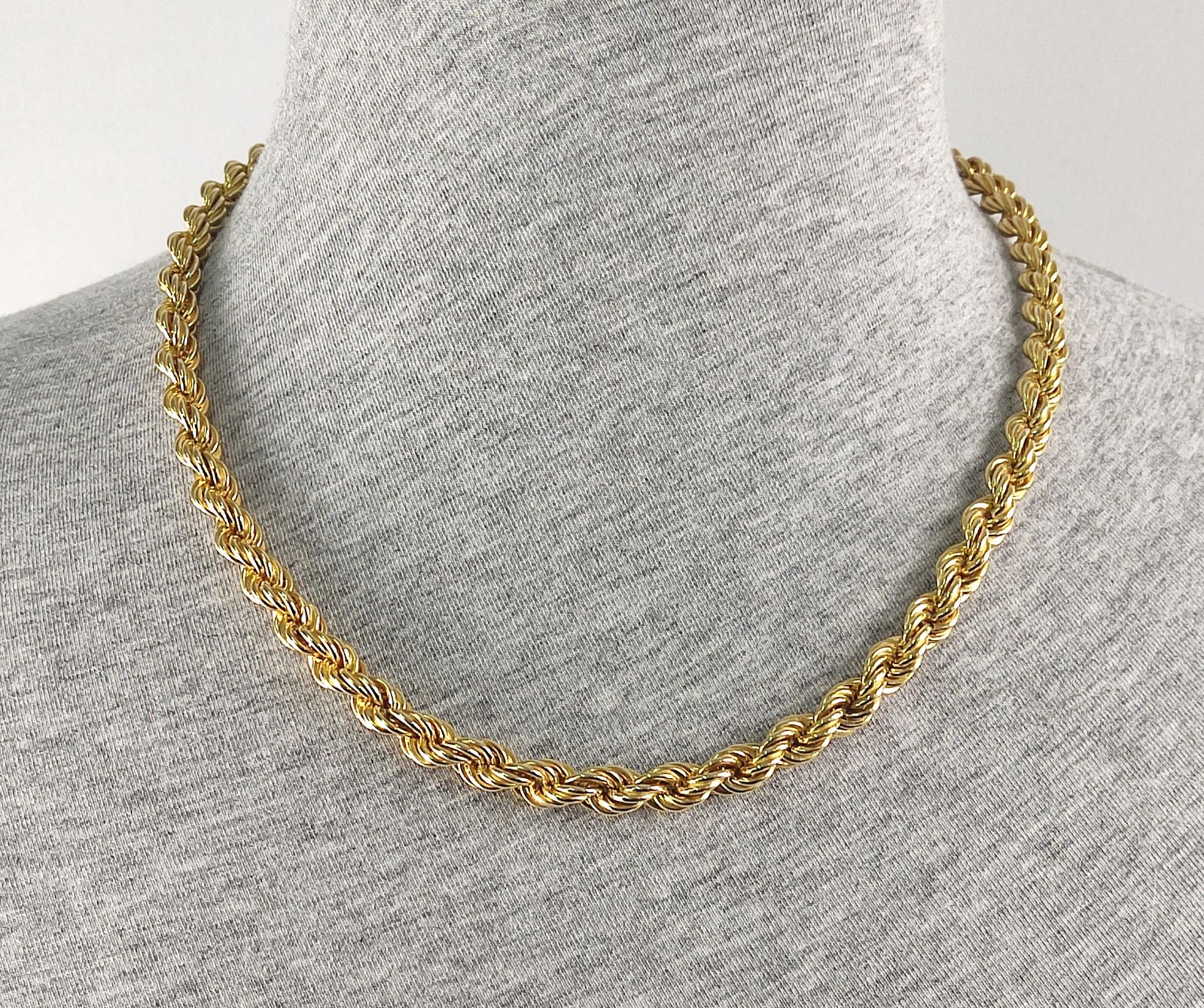 Kordelkette, Gelbgold 585, 19,3 g, Länge 49 cm