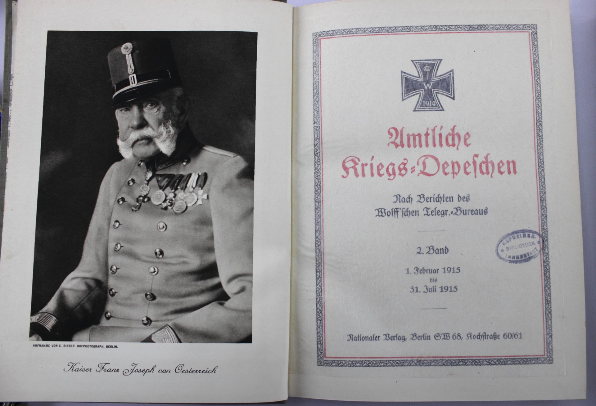 1.WK, 3x "Amtliche Kriegs-Depeschen" - Image 5 of 5