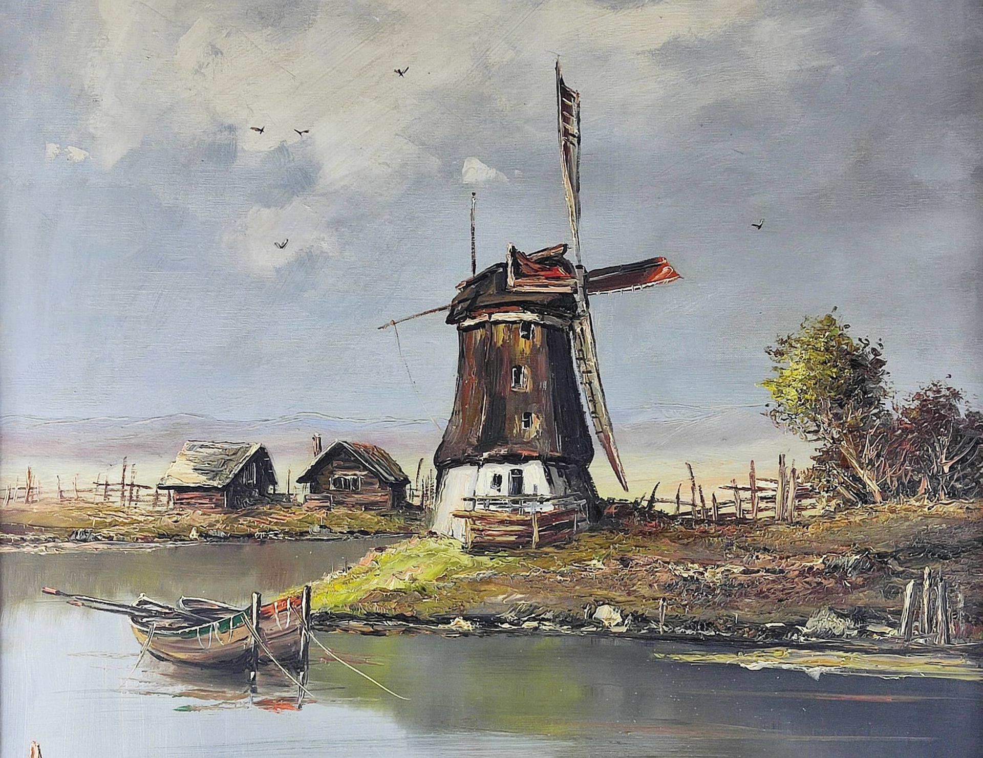Brenken, Maler 20. Jh., "Alte Windmühle" - Image 2 of 4