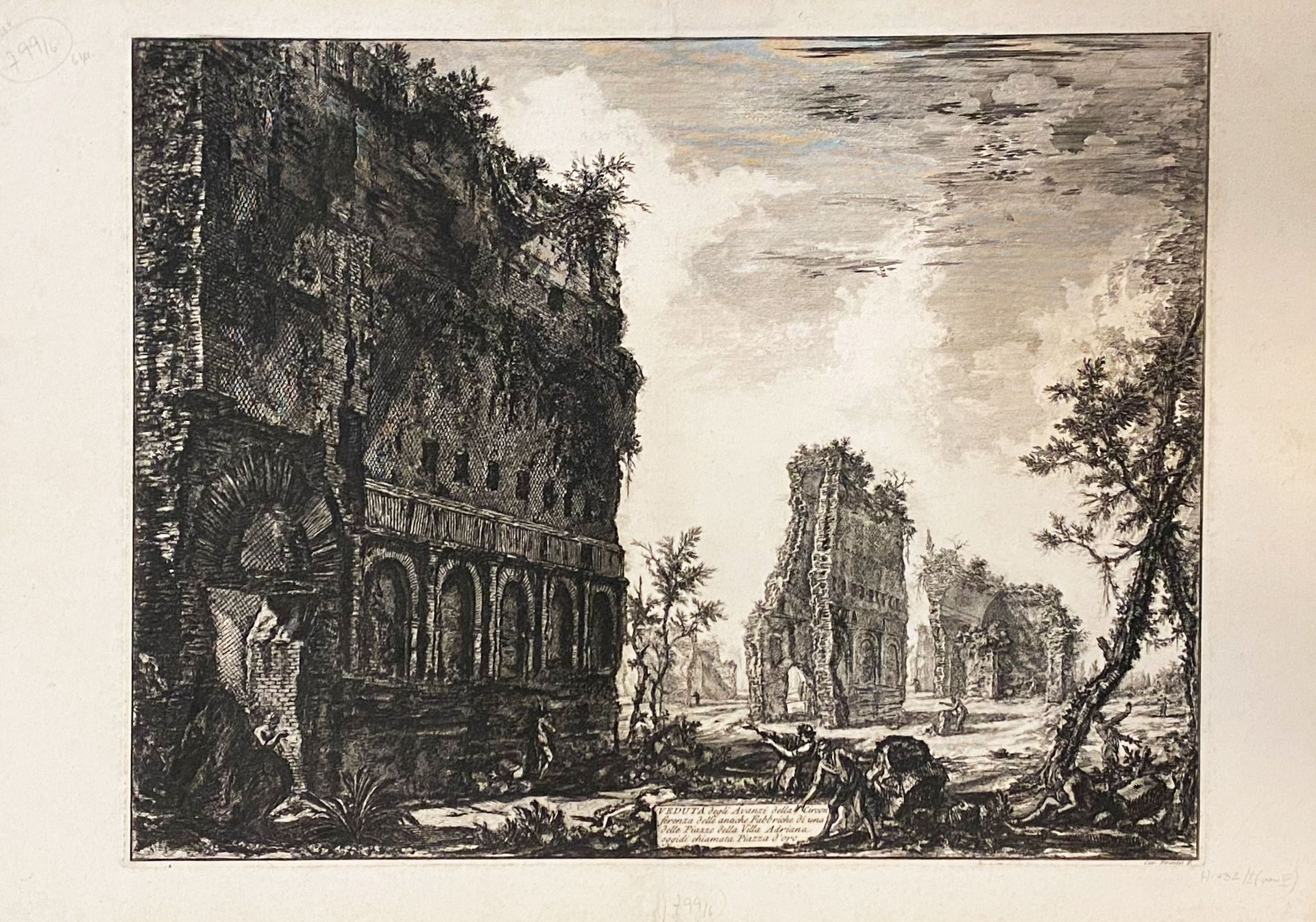 Giovanni Battista Piranesi (1720 Venedig - Rom 1778), 10 Radierungen: "Veduta della Cascata di - Bild 10 aus 31