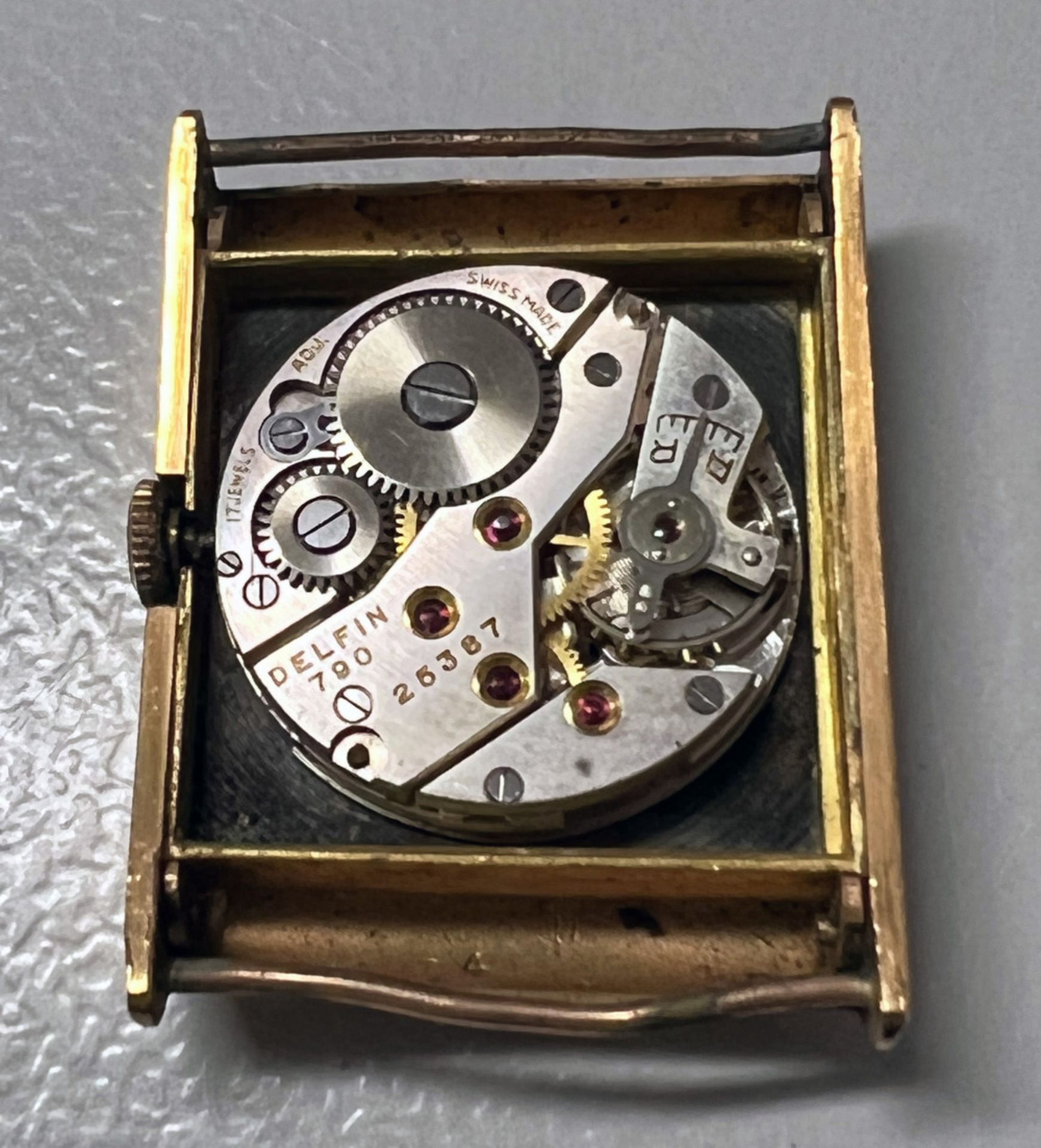 2 Herrenarmbanduhren/ 2 men's wrist watches: Omega, Automatic, quadratisches Gehäuse, 4 x 3 cm, - Bild 3 aus 3