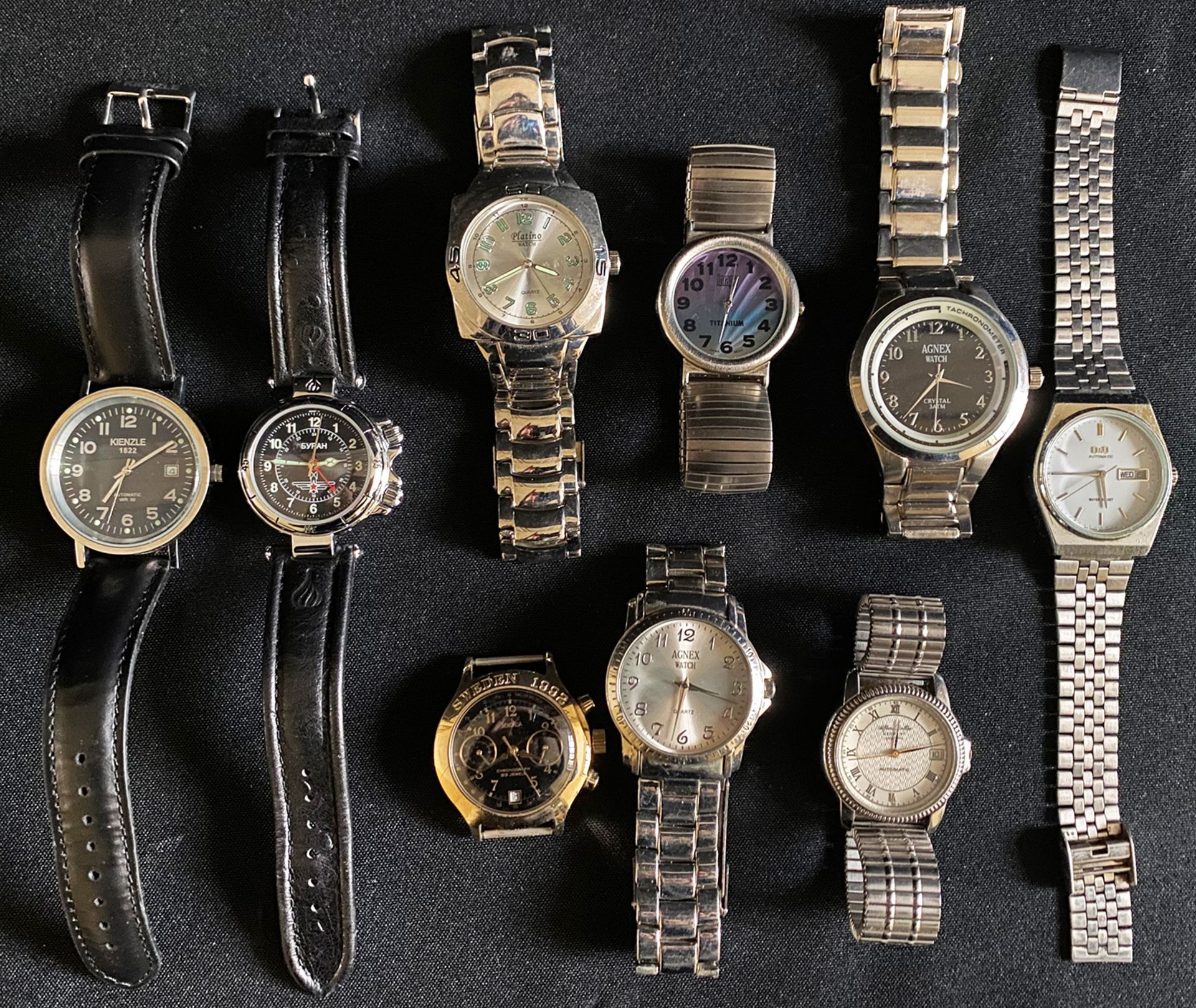 Konvolut Armbanduhren, Sammlungsauflösung, insgesamt 16 Stück, darunter 2x Agnex Watch Crystal 3ATM, - Bild 3 aus 3