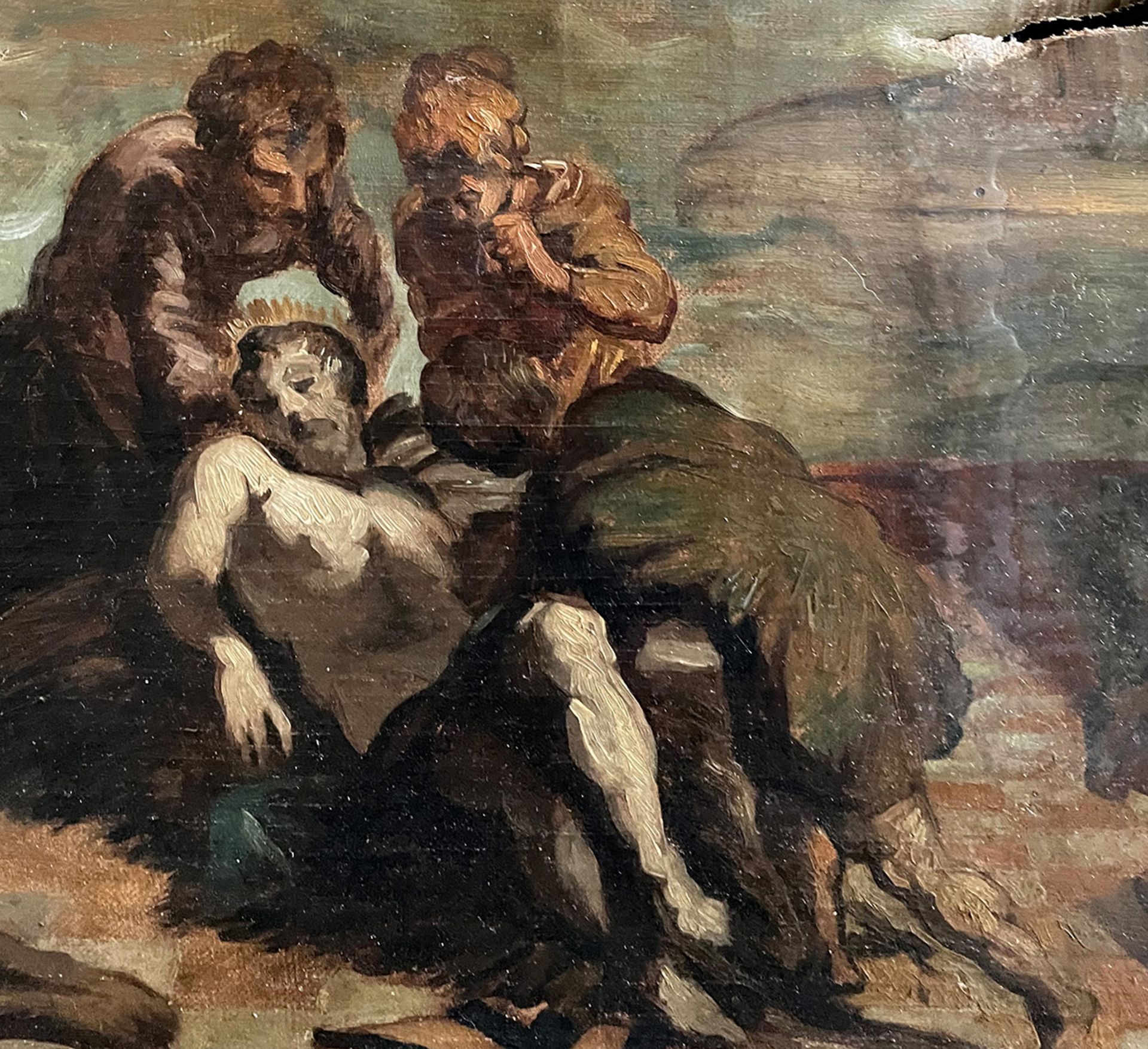 "La messa in salvo del corpo di San Marco", Anfang 18. Jh., Öl auf Leinwand, Kopie des 18. Jhs. nach - Bild 3 aus 3