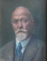 Adolf BEYER (1869-1953). Portrait von Dr. med. Otto Leydhecker. Signiert und dat.: "1942", Pastell