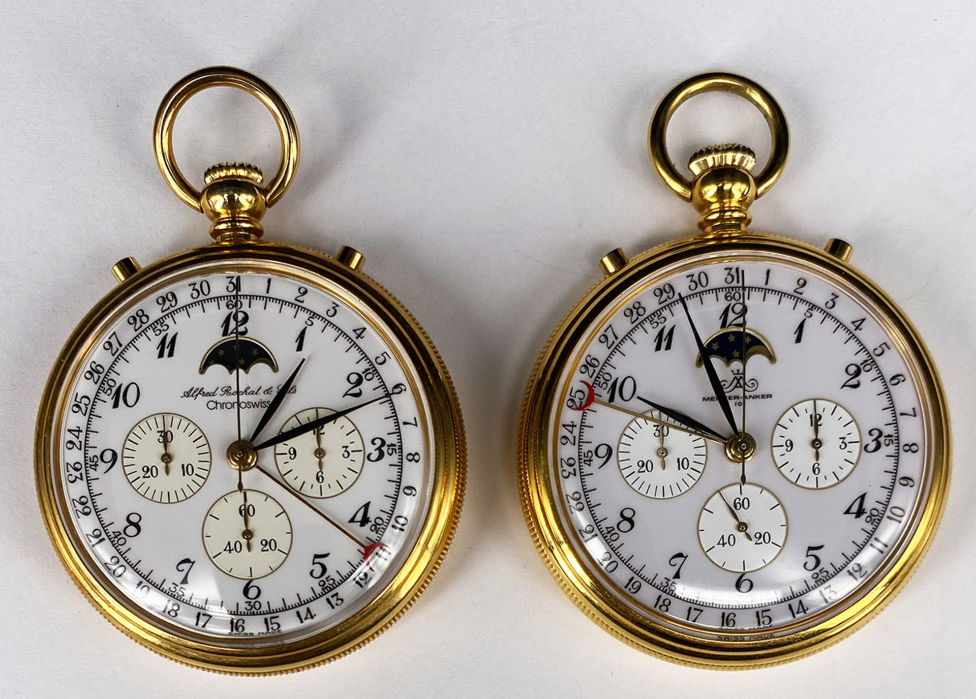 Konvolut 5 Uhren: Herren Armbanduhr, Bergana Automatic, 14 Karat, 0,585 GG, rundes Zifferblatt mit - Bild 2 aus 13