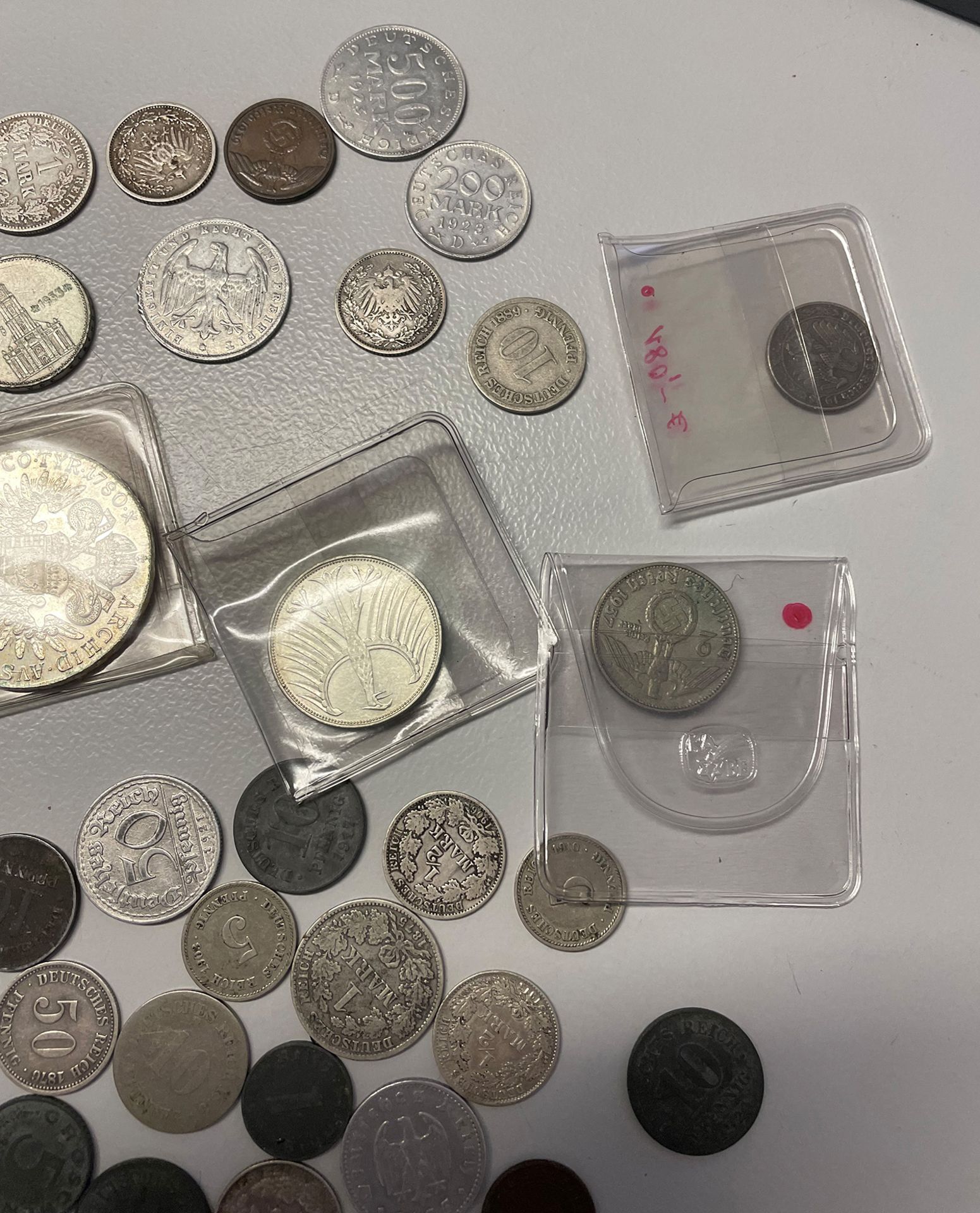 Konvolut Münzen, Deutschland und Österreich, Kaiserreich bis Republik, datunter 5 DM Stücke, 1966 F, - Bild 10 aus 17