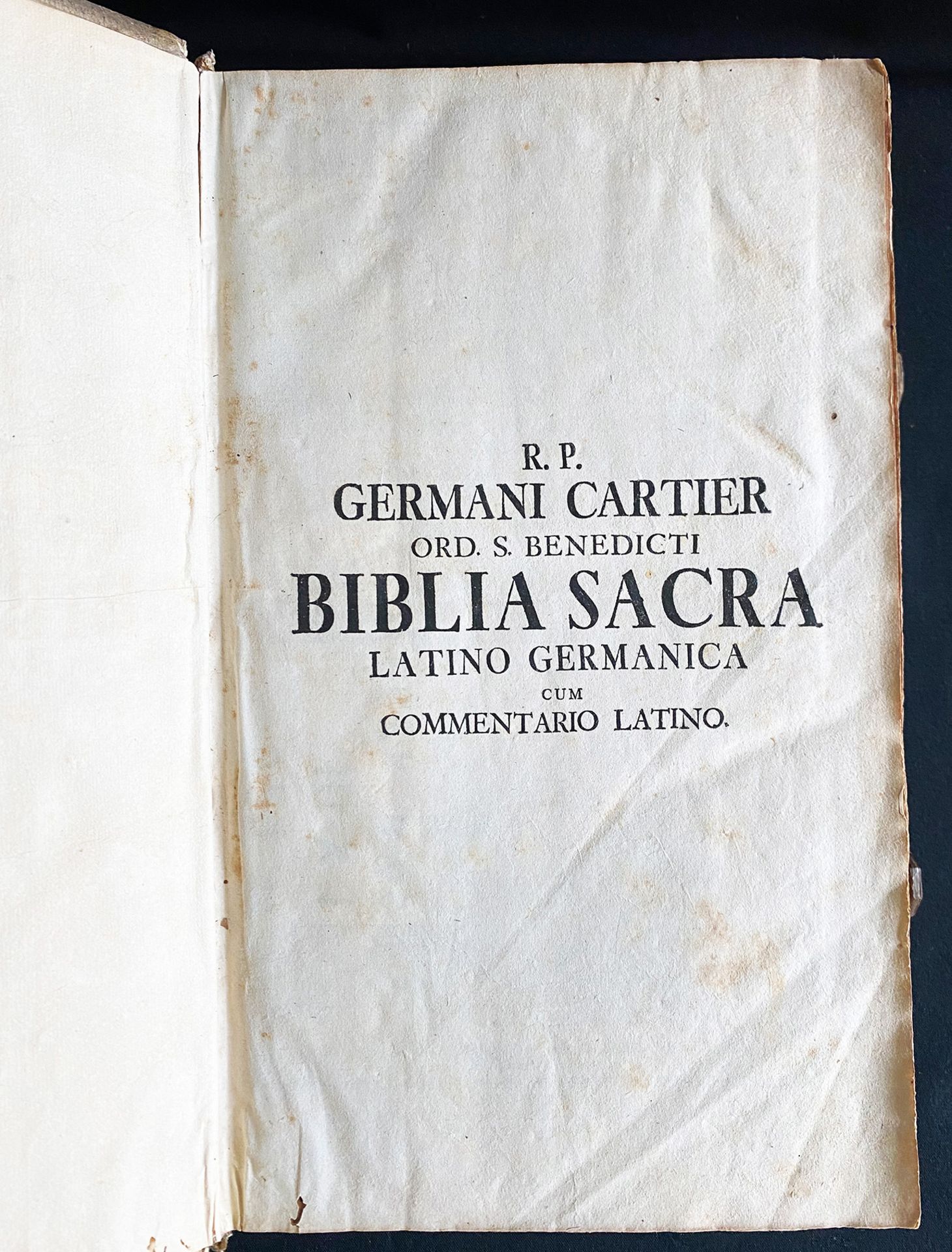 Biblia Sacra Vulgatae Editionis Jussu Sicti V. Pontif. Max. Recognita.... in Quatuor Tomos - Image 5 of 8