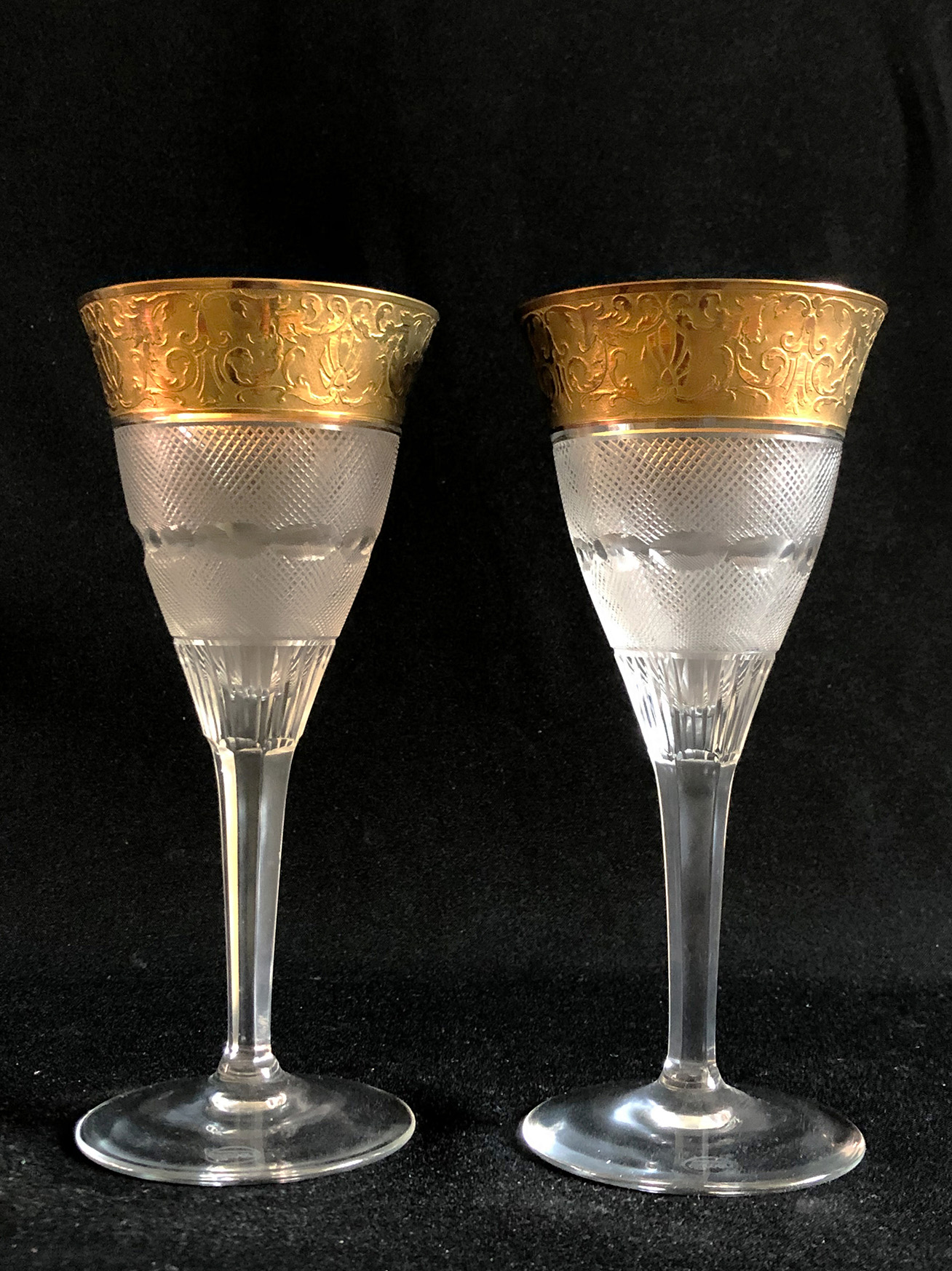 Großes Konvolut verschiedene Moser Gläser Goldrand mit Zierband, 2 x H. 22 cm ; 6 x H. 15 cm, 6 x - Image 10 of 17