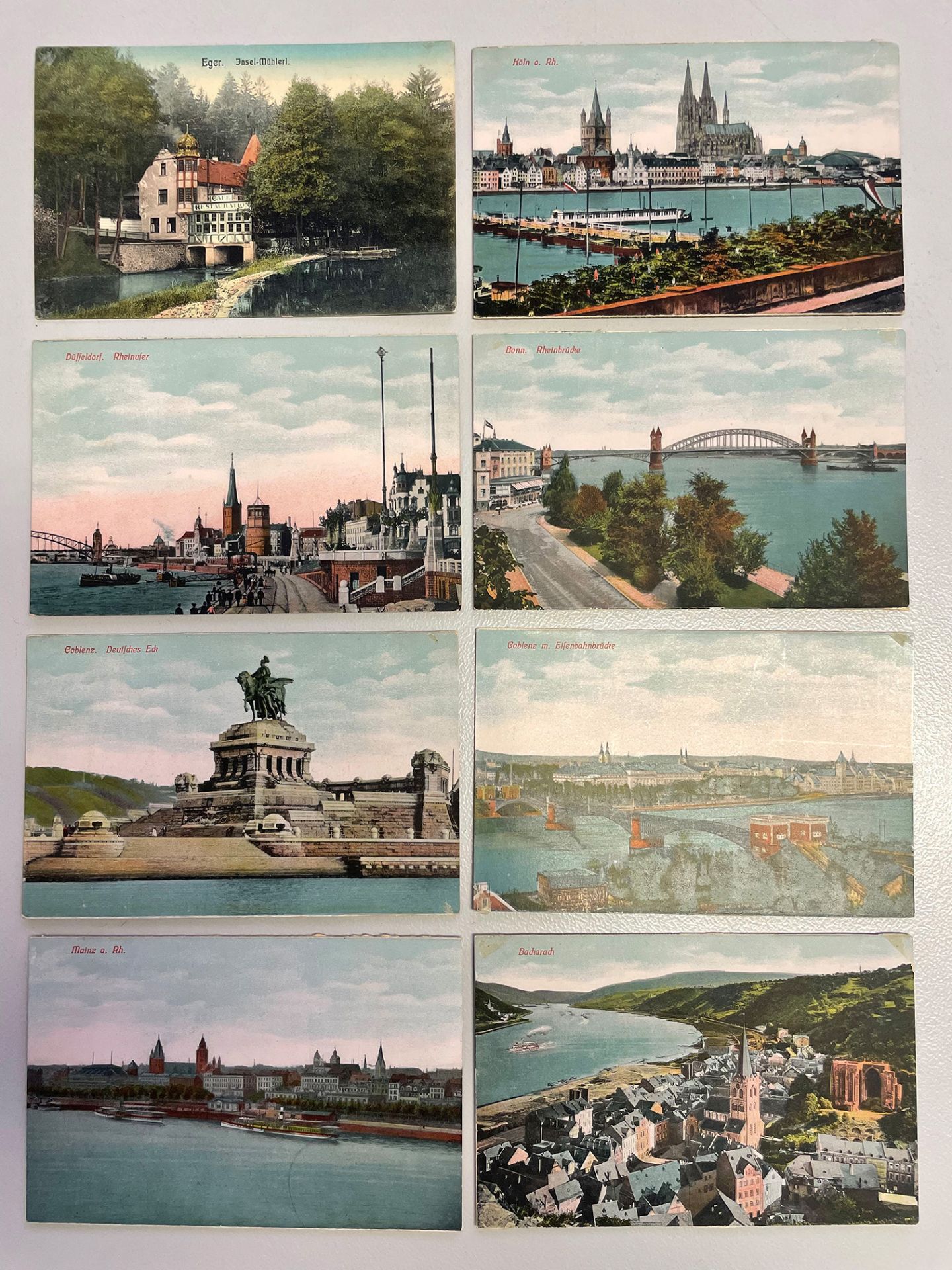 Konvolut Postkarten, unterschiedliche Motive und Zeiten, darunter Eger, Lübeck, Bingen, Caub a. - Bild 5 aus 7
