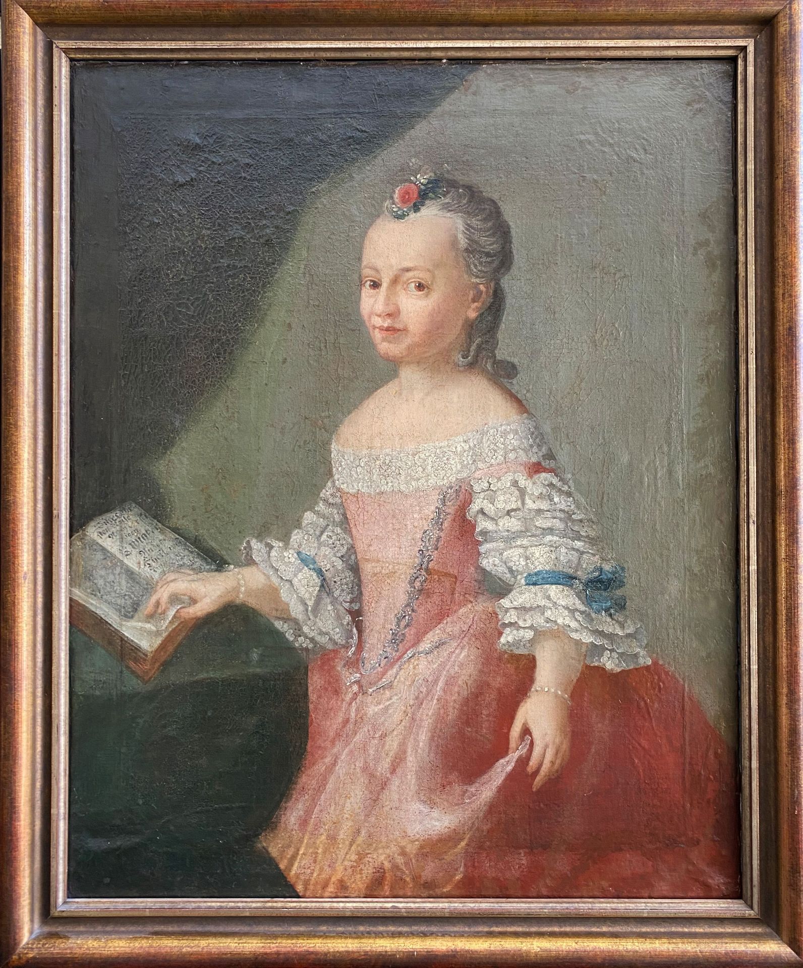 Unbekannter Portraitist, 1759, Francisca Sophie Friderike Juliane von Below, Öl/Lwd. (aufgez.),