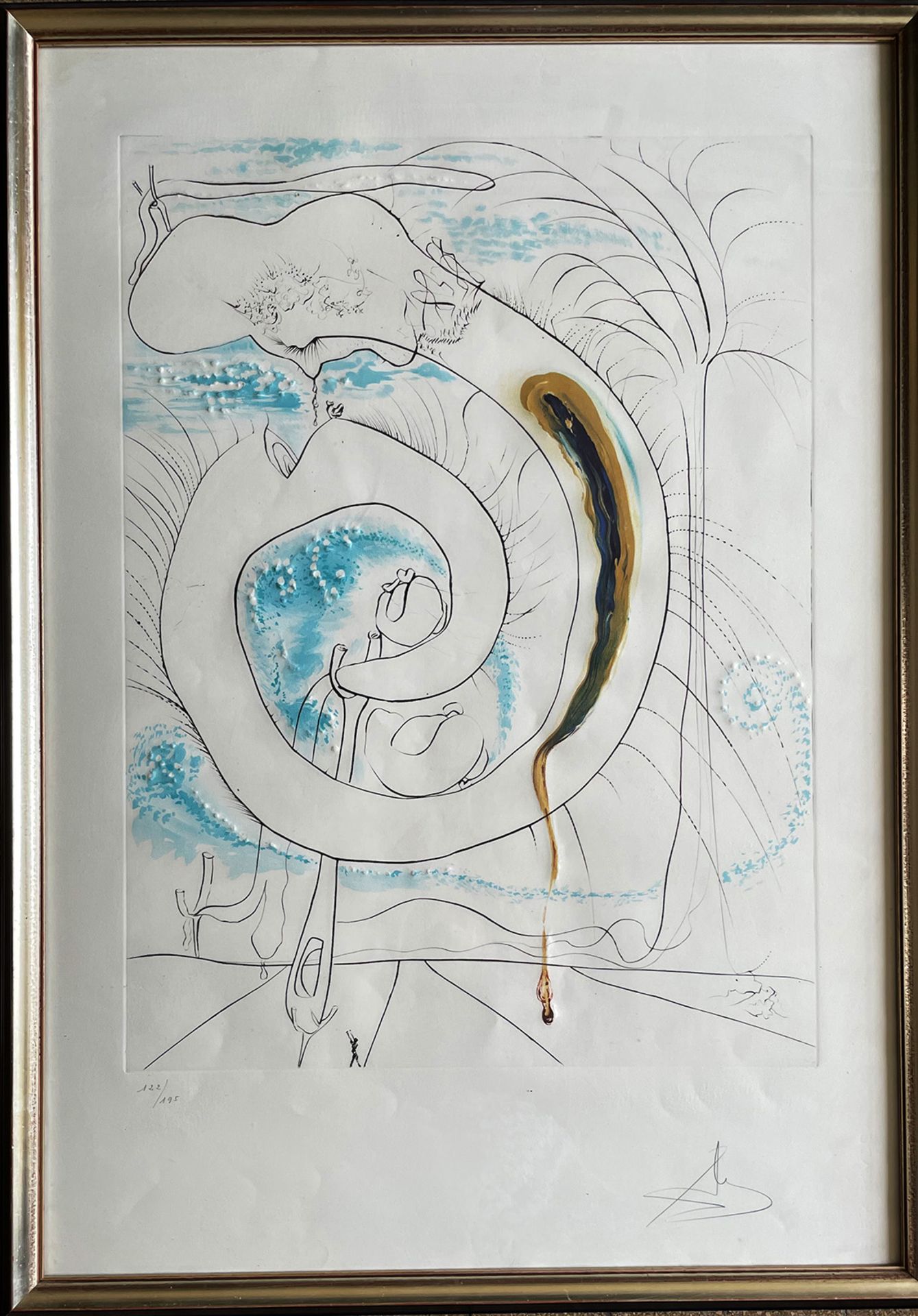 Salvador Dalí (Figueres, 1904 - 1989), "The visceral circle of the cosmos" Kaltnadel und