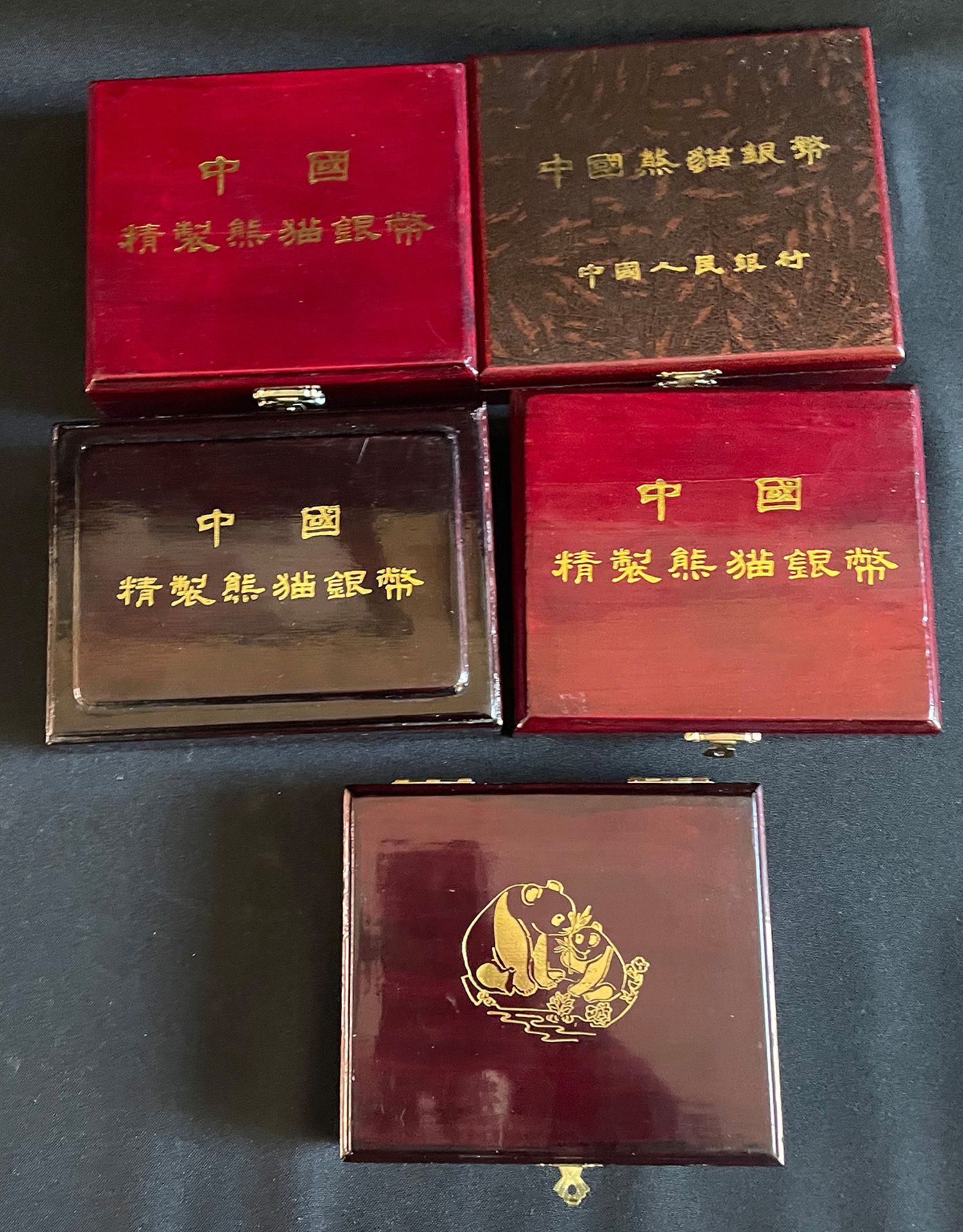 Konvolut VR China: Panda Silber, 7 x 12 Unzen, 100 Yuan, (1990,1991,1992,1993,1994,1996,1997) und - Bild 13 aus 20