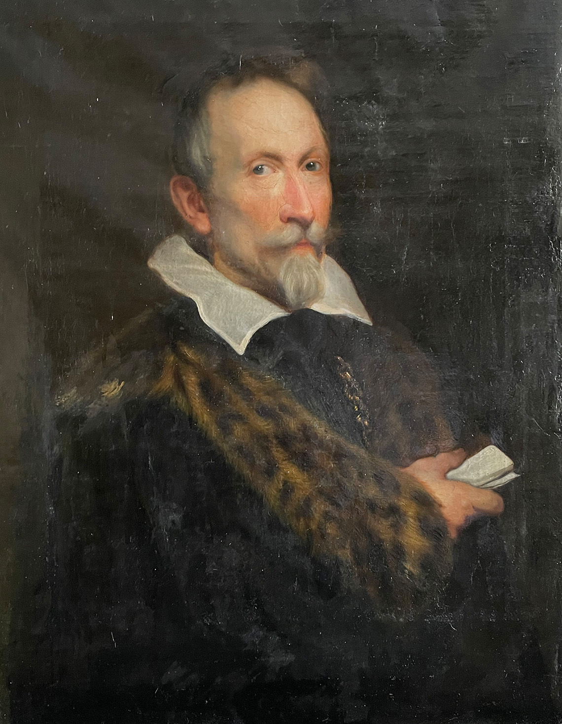 Kopie nach Antonys van Dyck "Portrait des Johann von Wowern (1632)", wohl 19 Jh., Öl/Lwd, 62 x 81