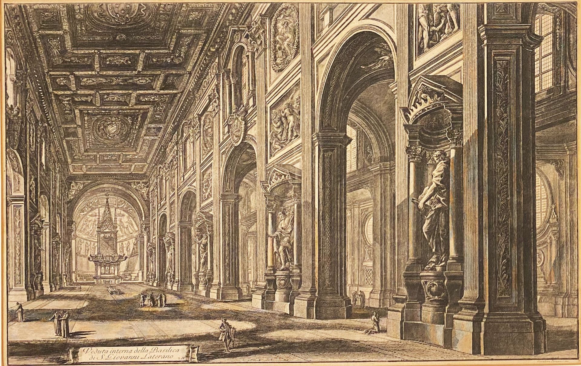Giovanni Battista Piranesi (1720 Venedig - Rom 1778), 6 Radierungen: "Spaccato interno della - Image 5 of 13