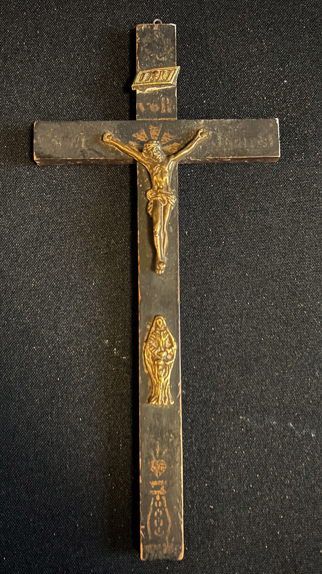 Konvolut Kruzifixe / collection of crucifixes. Teils frühes 19. Jh., bestehend aus: Standkreuz, im - Image 8 of 8