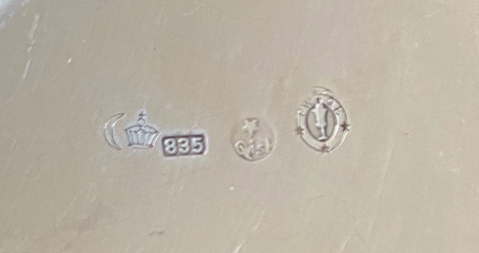 Konvolut Silber, 800er, 835er und 925er Silber, 6 Teile: ovale Schale mit kleinen Füßchen, Sterling, - Bild 4 aus 5