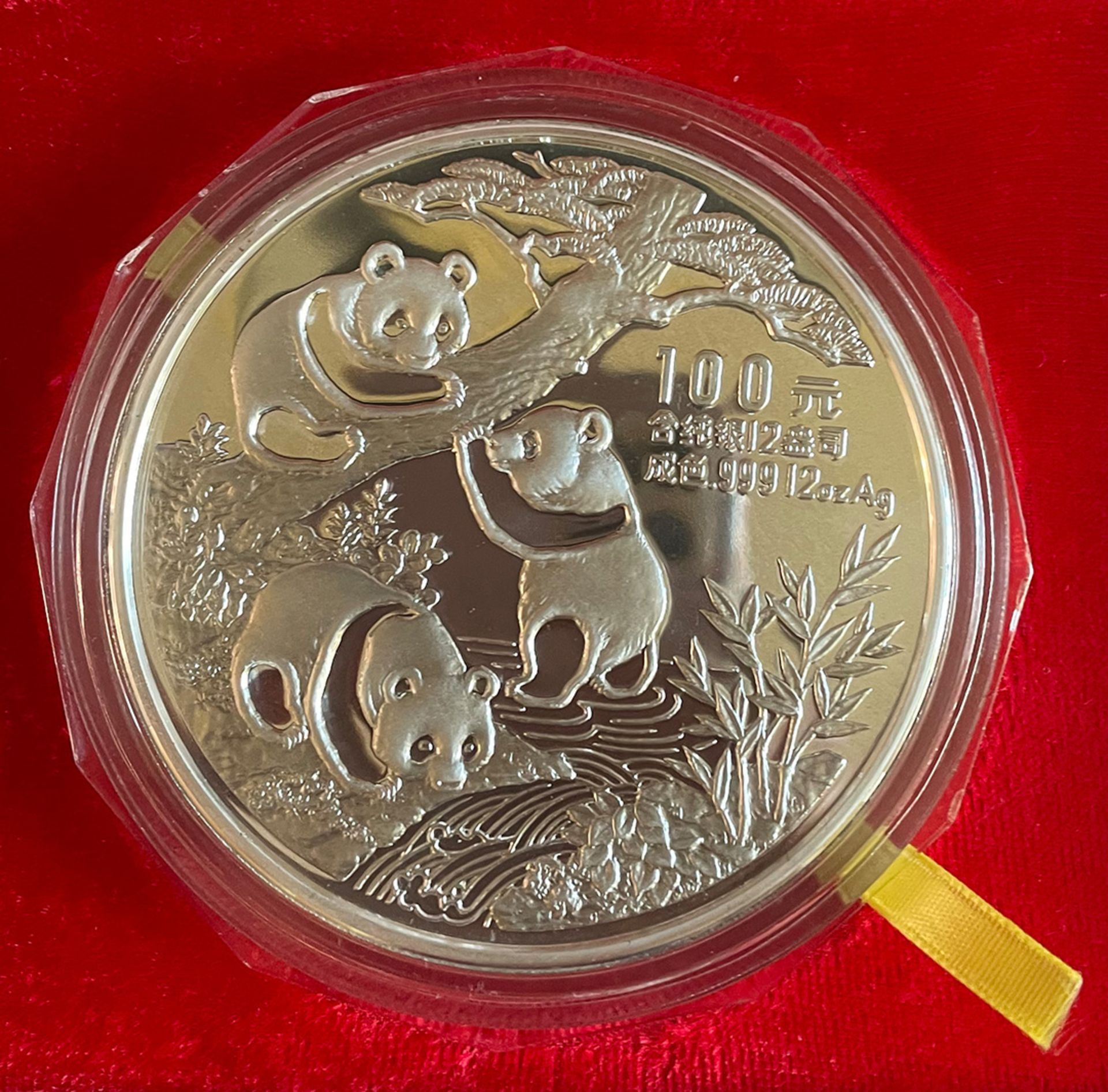 Konvolut VR China: Panda Silber, 7 x 12 Unzen, 100 Yuan, (1990,1991,1992,1993,1994,1996,1997) und - Bild 12 aus 20