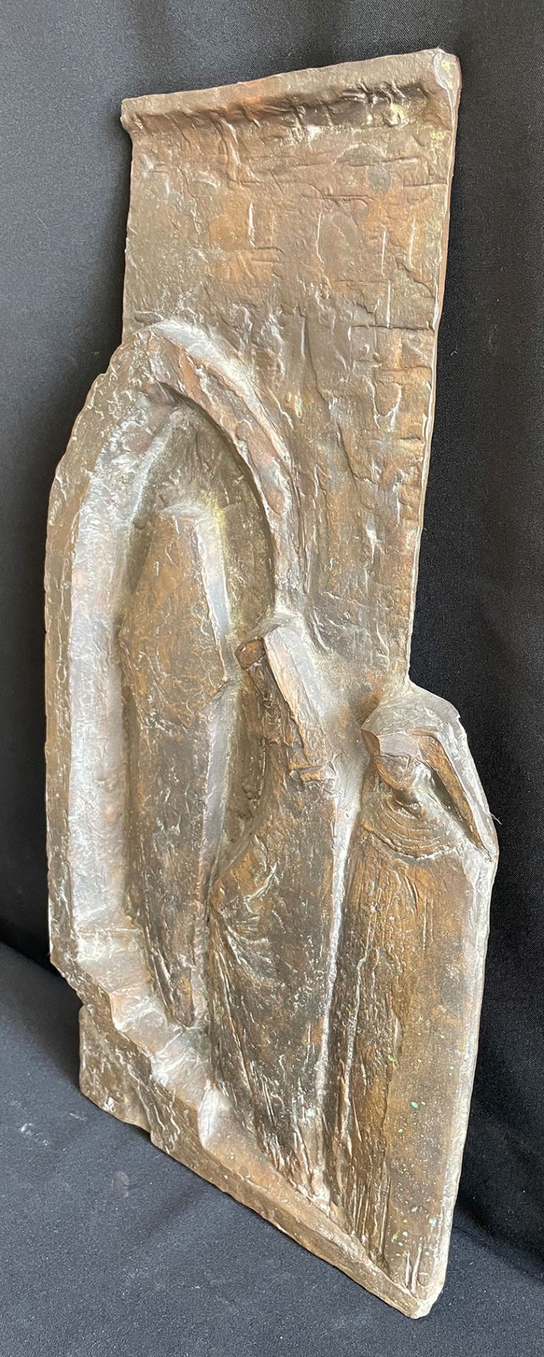 Einzug der Nonnen, Bronze, Julius Bausenwein (Rimpar 1913 - 1962), das Objekt stammt aus dem letzten - Bild 2 aus 5