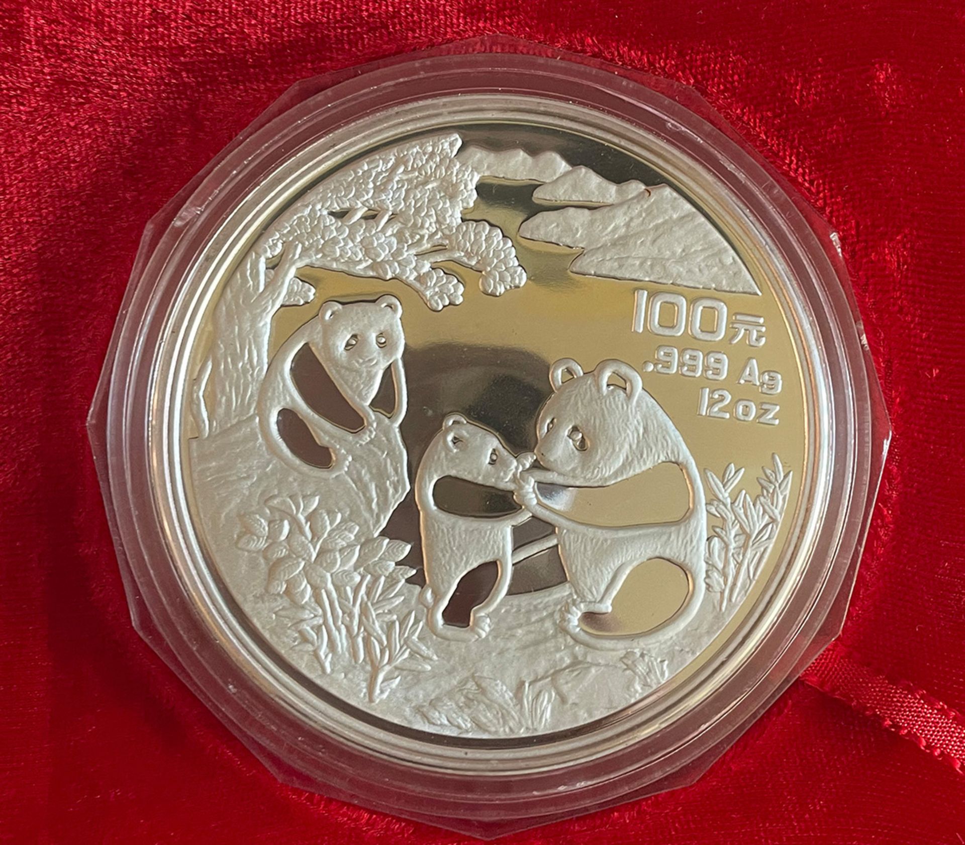 Konvolut VR China: Panda Silber, 7 x 12 Unzen, 100 Yuan, (1990,1991,1992,1993,1994,1996,1997) und - Bild 17 aus 20