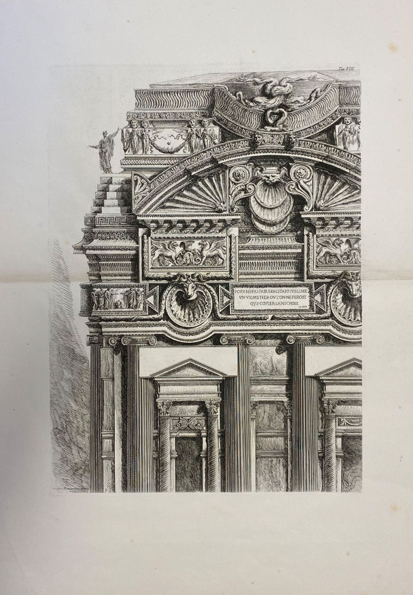 Giovanni Battista Piranesi (1720 Venedig - Rom 1778), 5 Radierungen: "In hortis Palatinis - Image 2 of 8