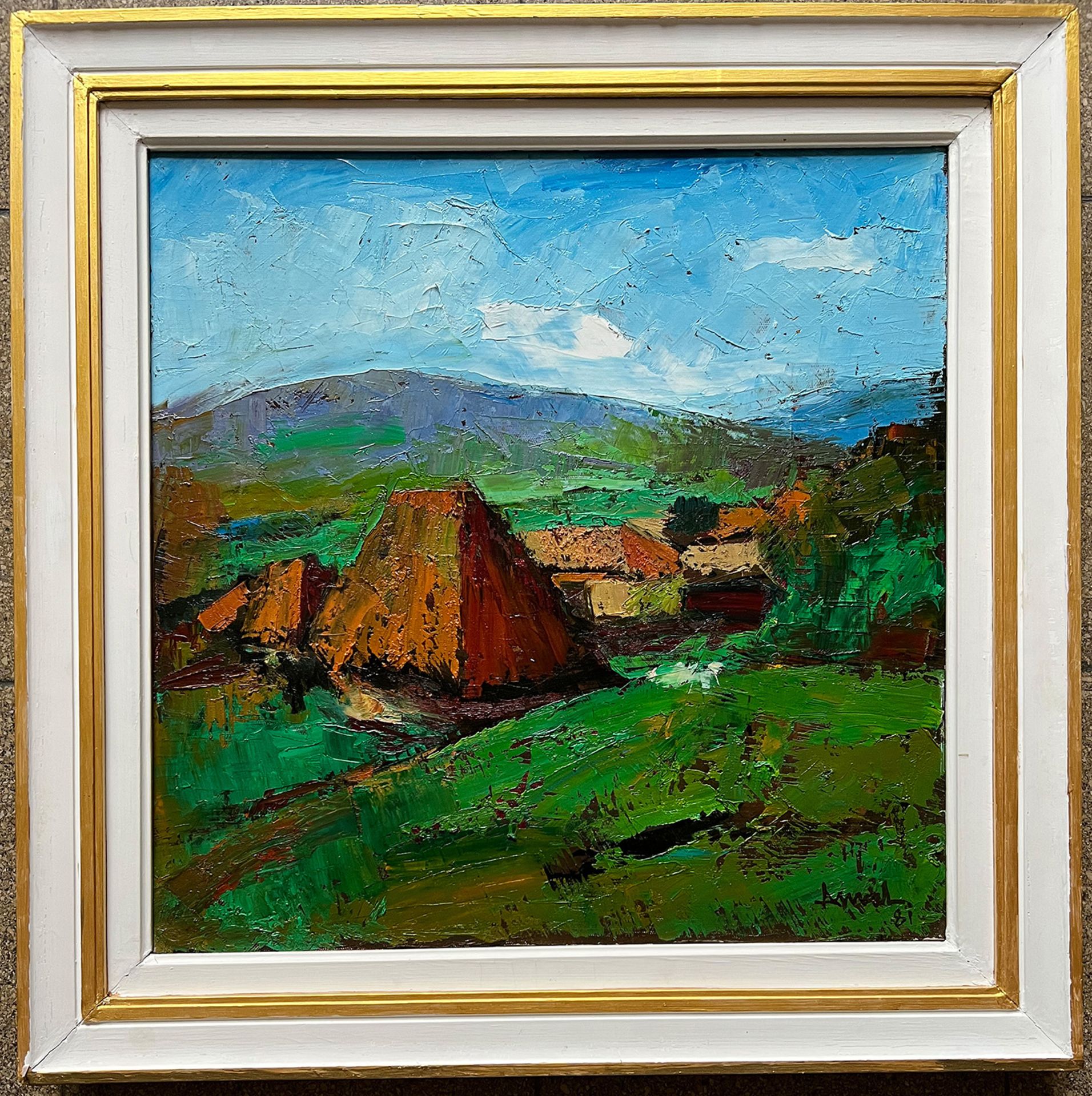 Virgil DEMETRESCU DUVAL (1930-2005), Landschaft in Rumänien "Peisaj în Maramure", signiert, Öl/ - Image 5 of 5